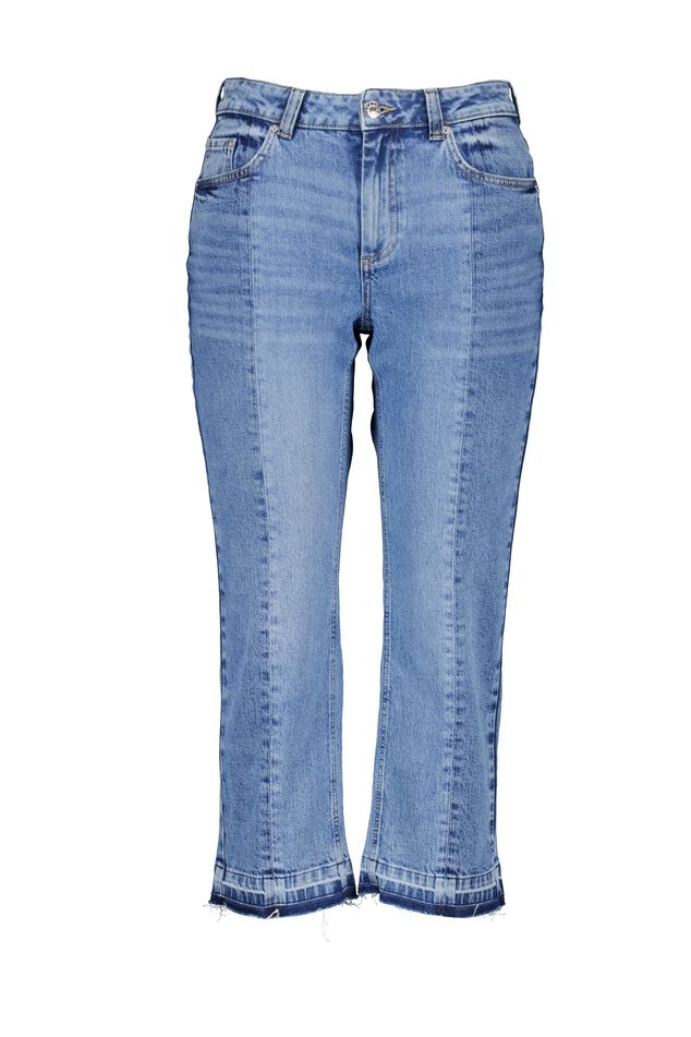 Zweifarbige Jeans mit geradem Bein image number 1