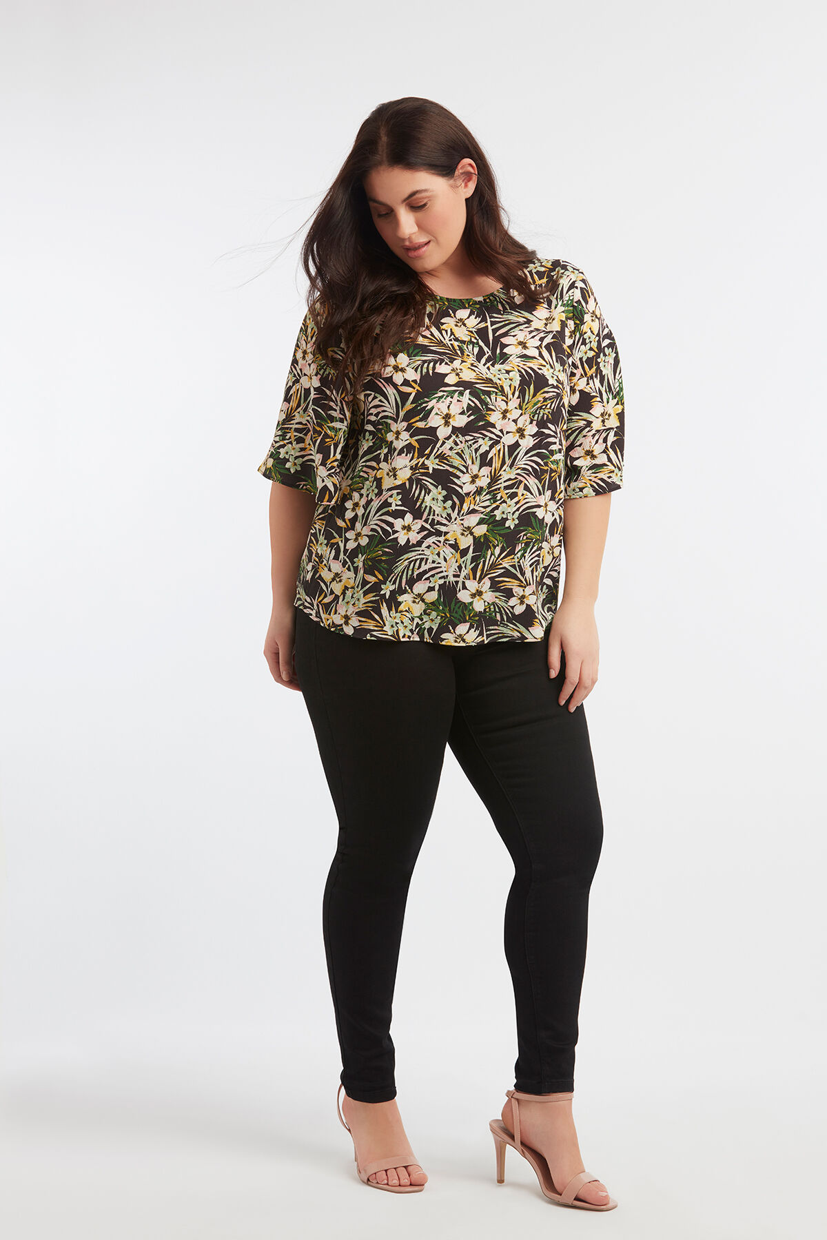 Bluse mit Allover-Print image number 3