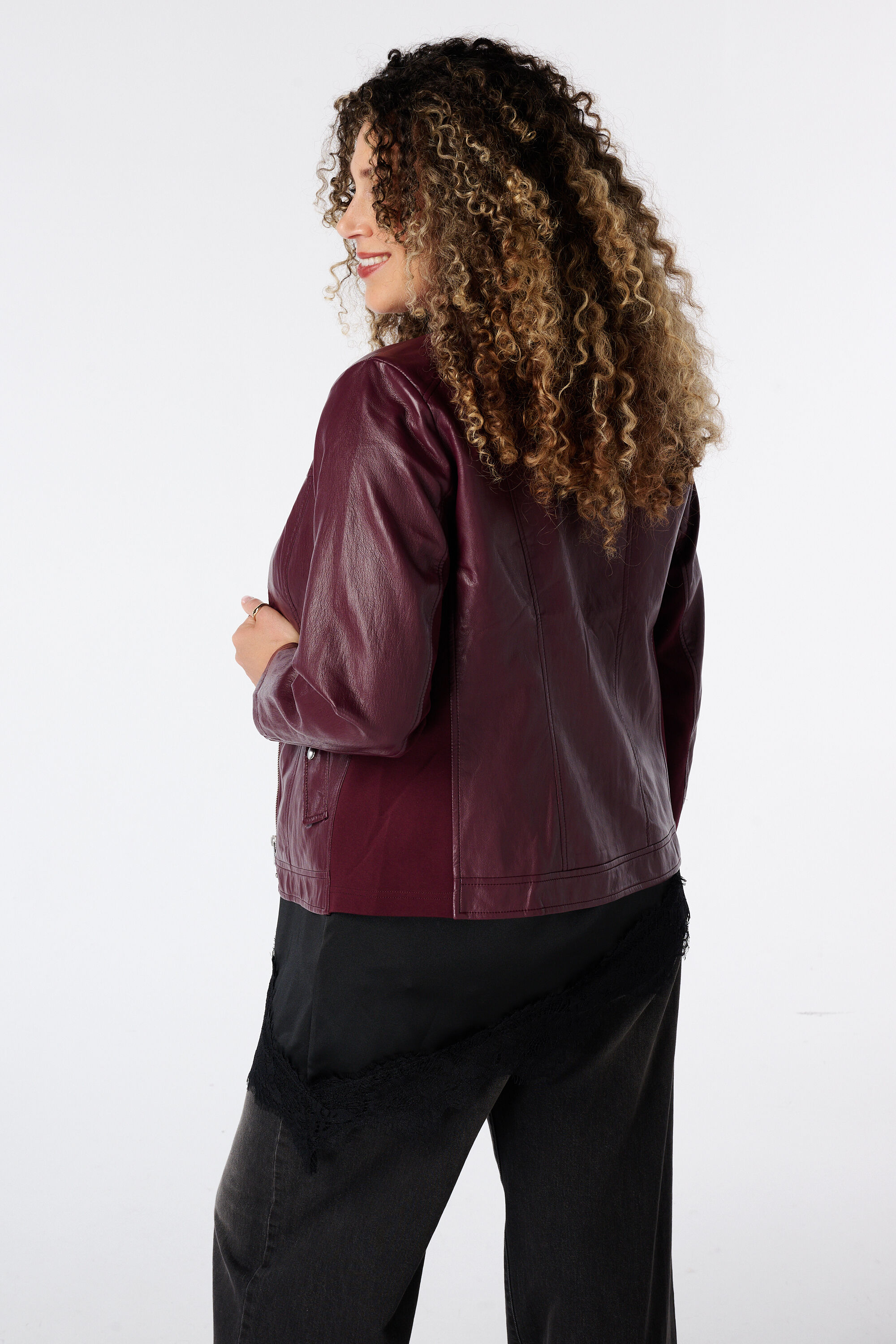 Jacke aus Kunstleder image number 3