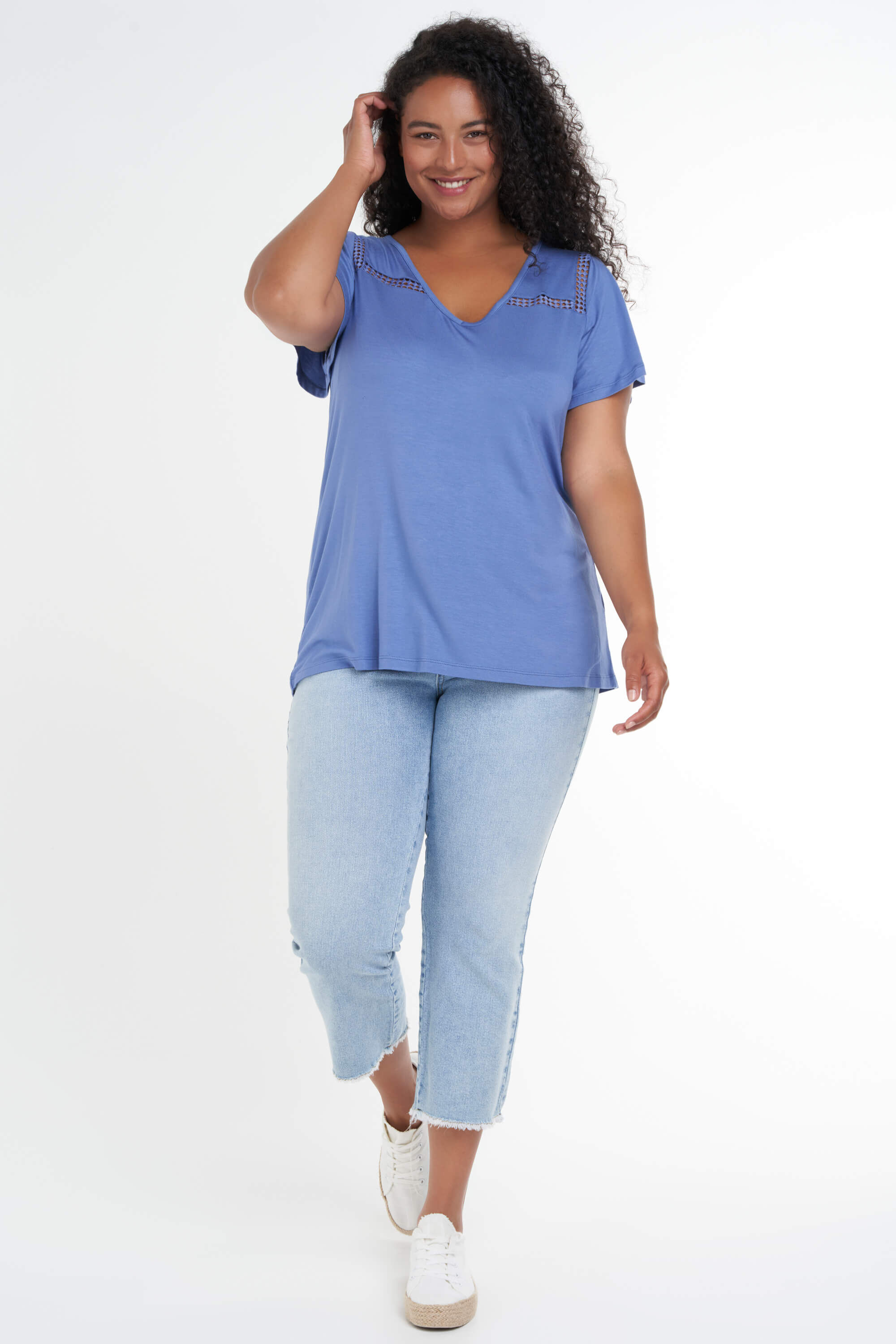 T-Shirt mit R&uuml;schen&auml;rmeln  image number 5