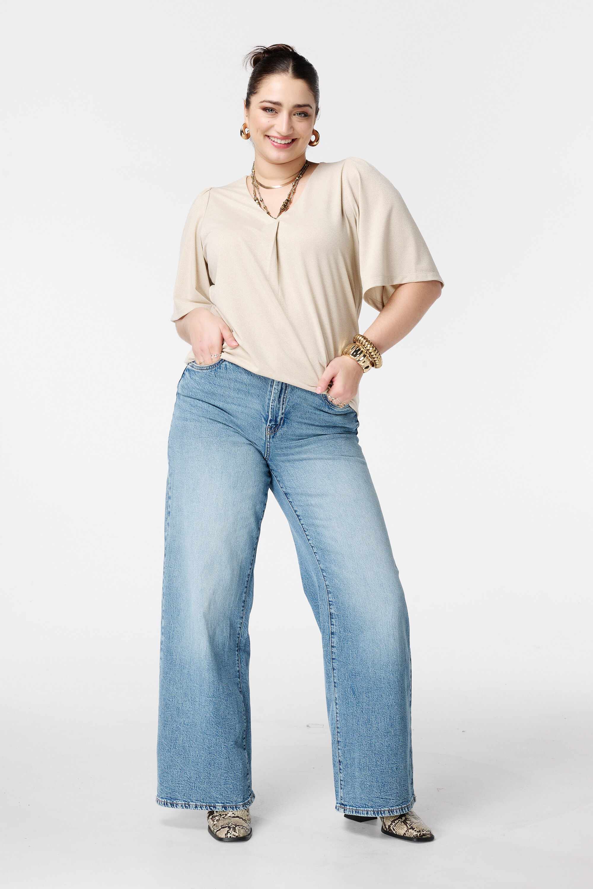 Top mit Fledermaus&auml;rmeln image number 5