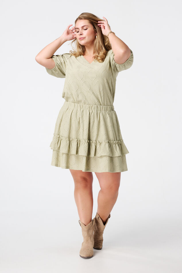 Rock im Broderie-Look image number 0