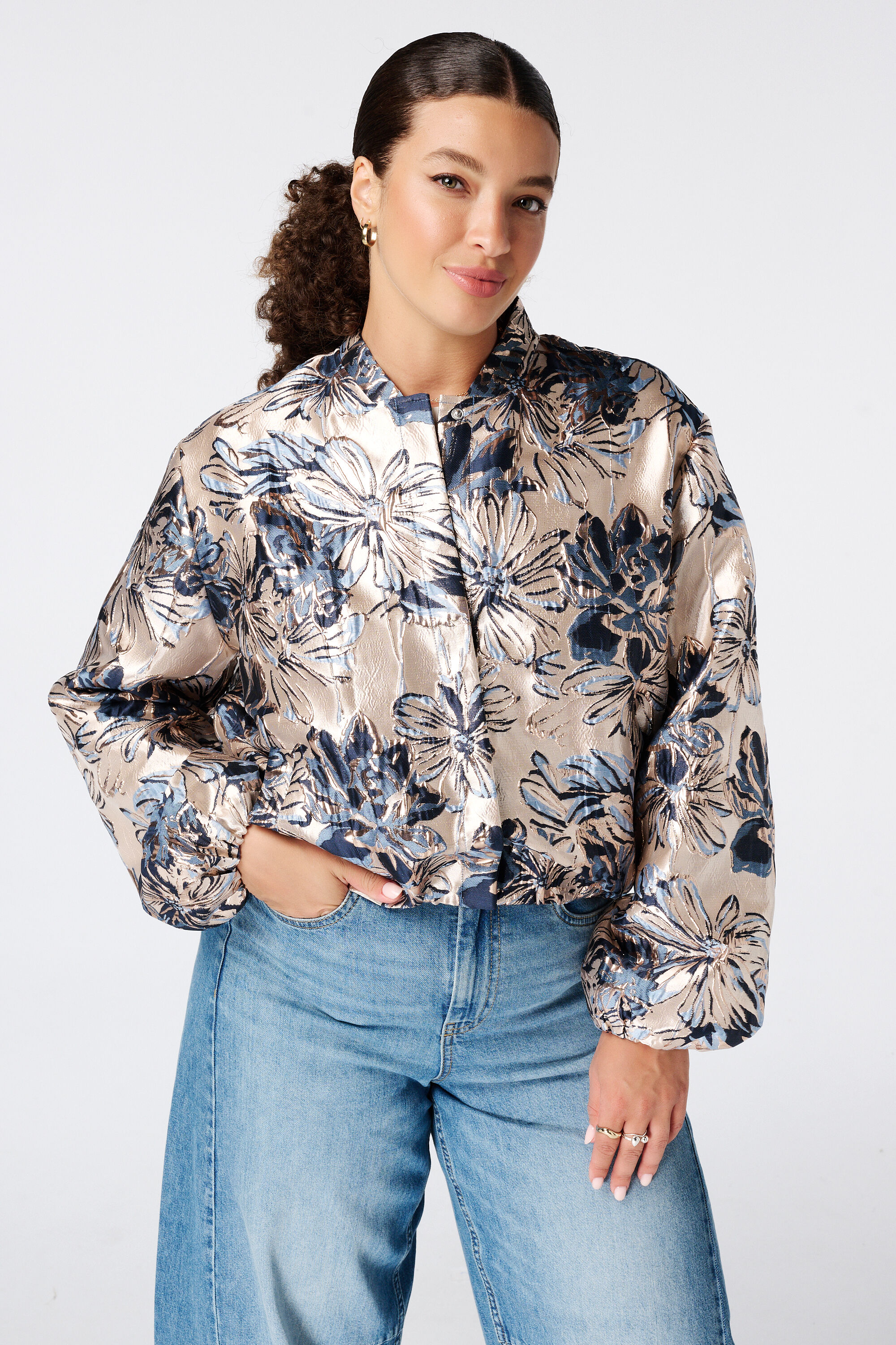 Jacquard-Bomberjacke image number 0