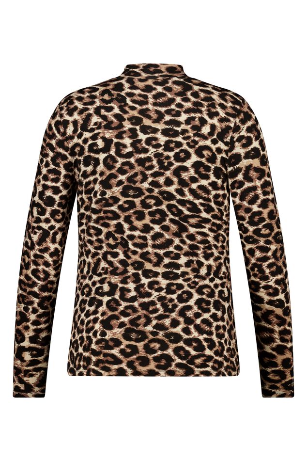Rollkragen-Shirt mit Print  image number 2