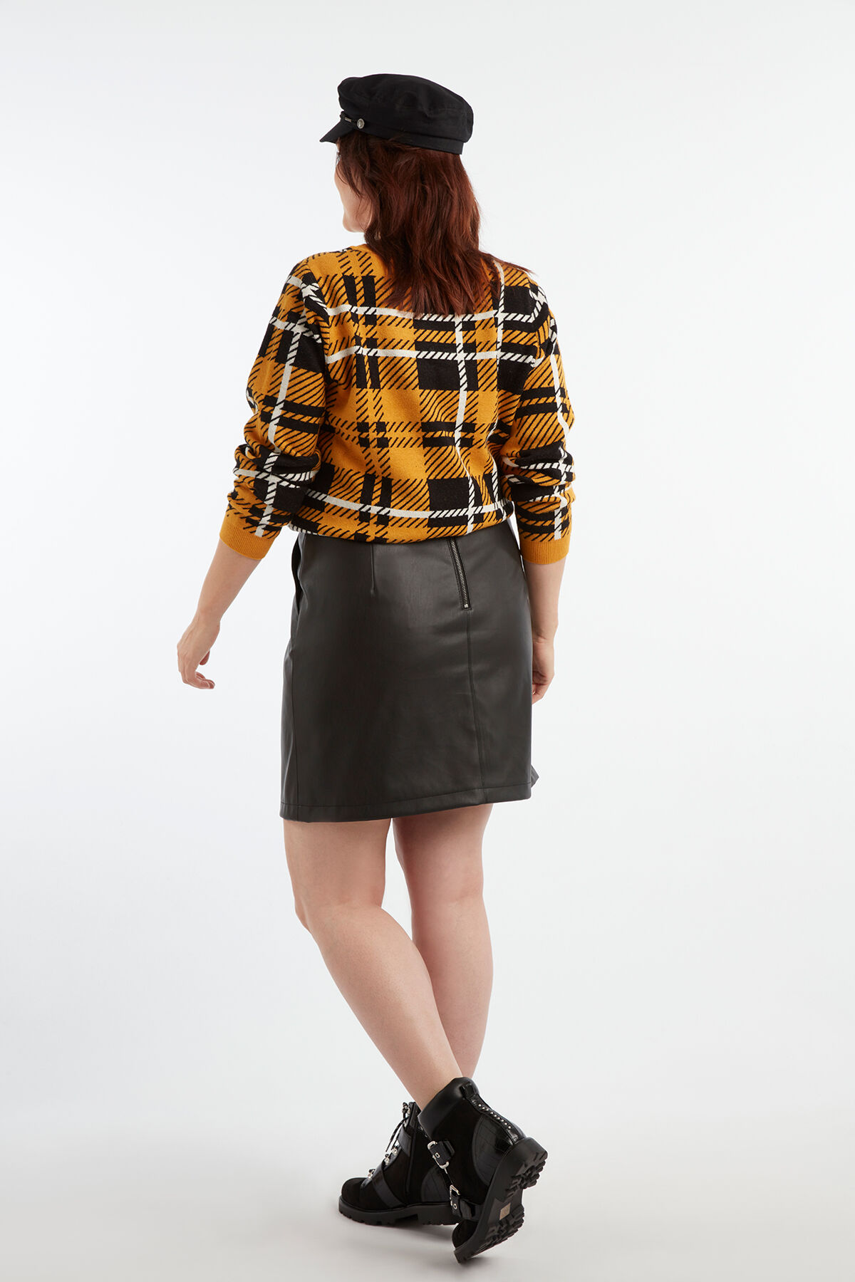 Sweatshirt mit Plaidmuster image number 4