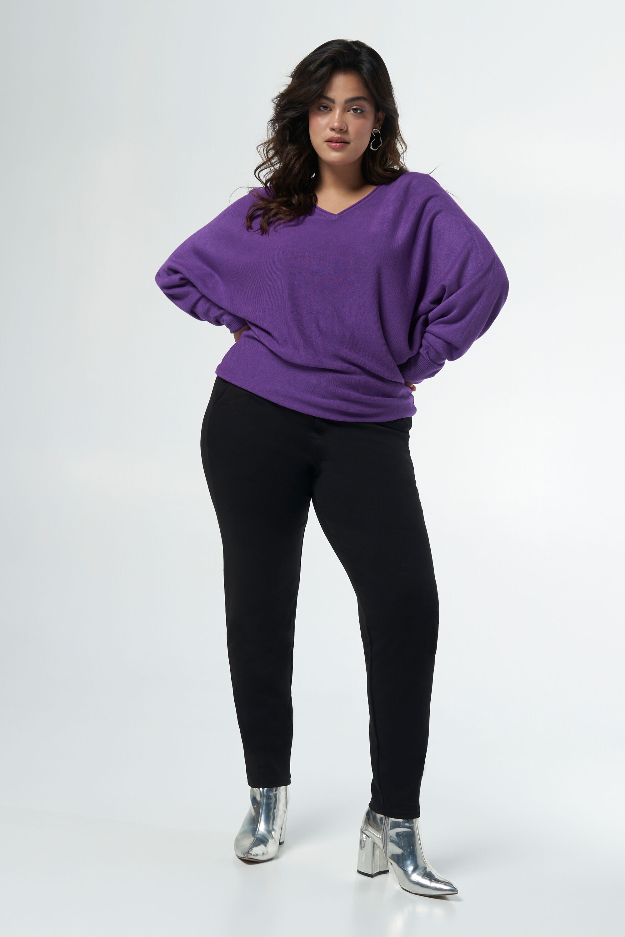 Pullover mit Fledermaus&auml;rmeln image number 5