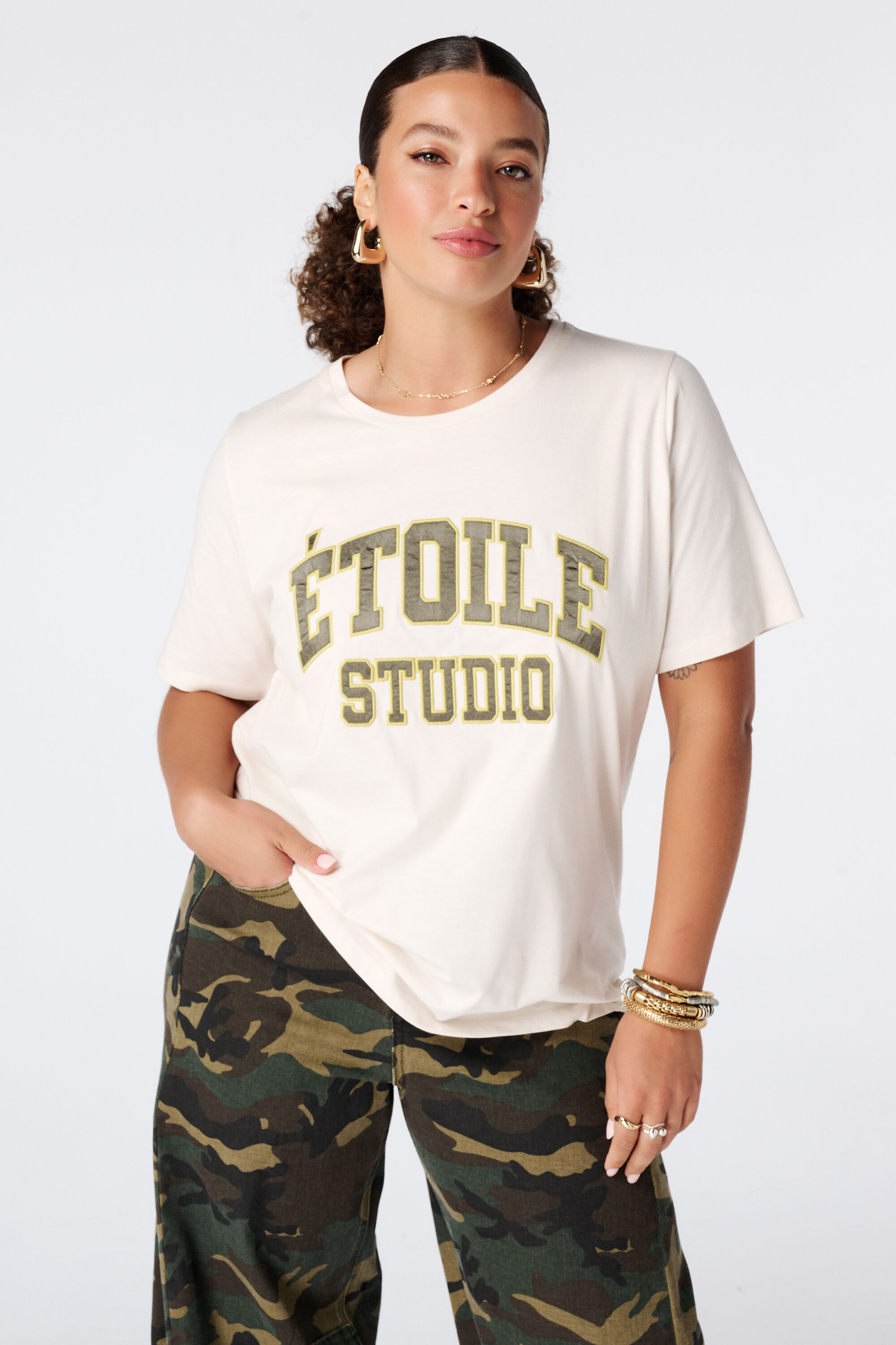 T Shirt mit Schriftzug