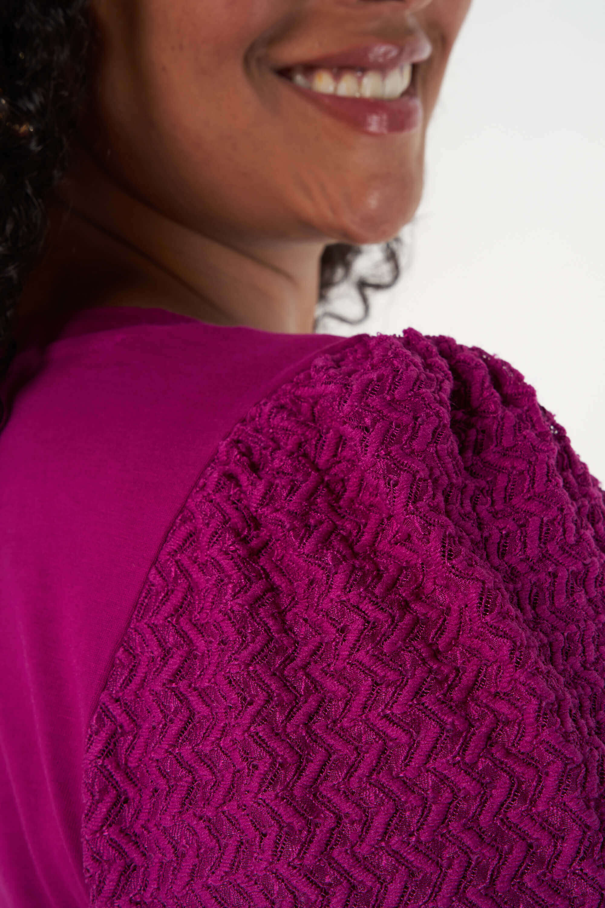 Top mit strukturierten &Auml;rmeln image number 4