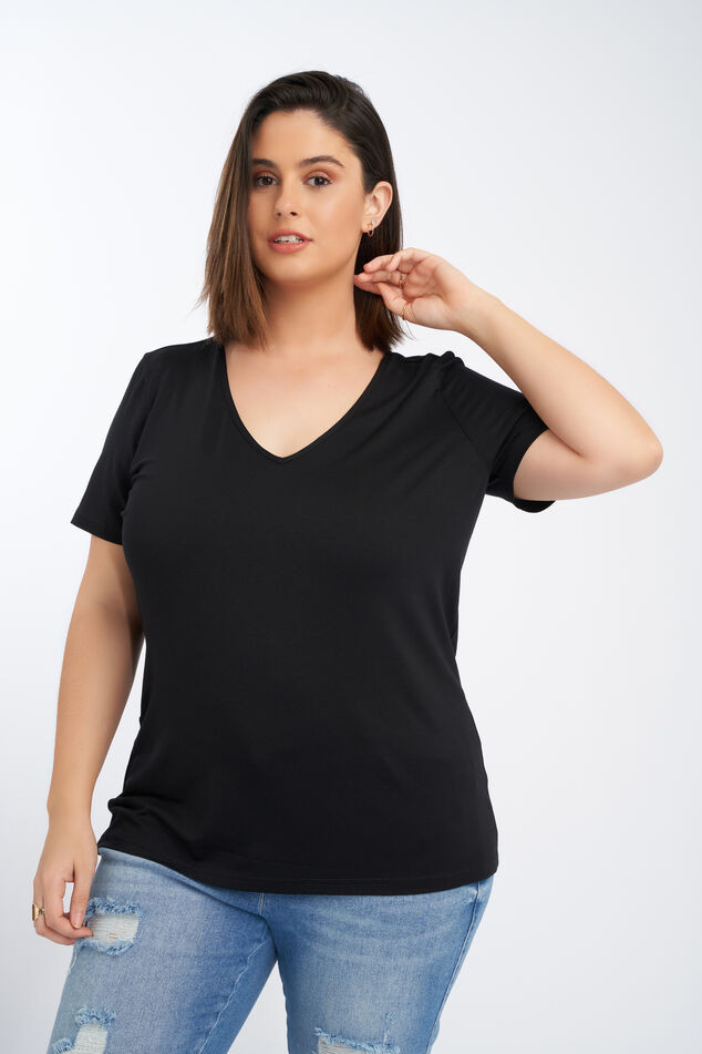 2er-Pack T-Shirts mit V-Ausschnitt image number 0