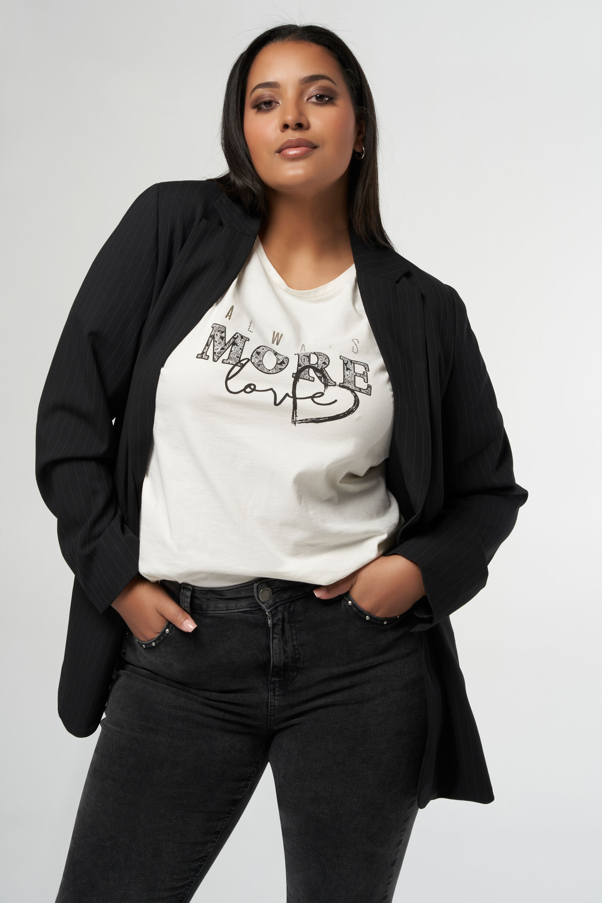 Blazer mit Kreidestreifen image number 7