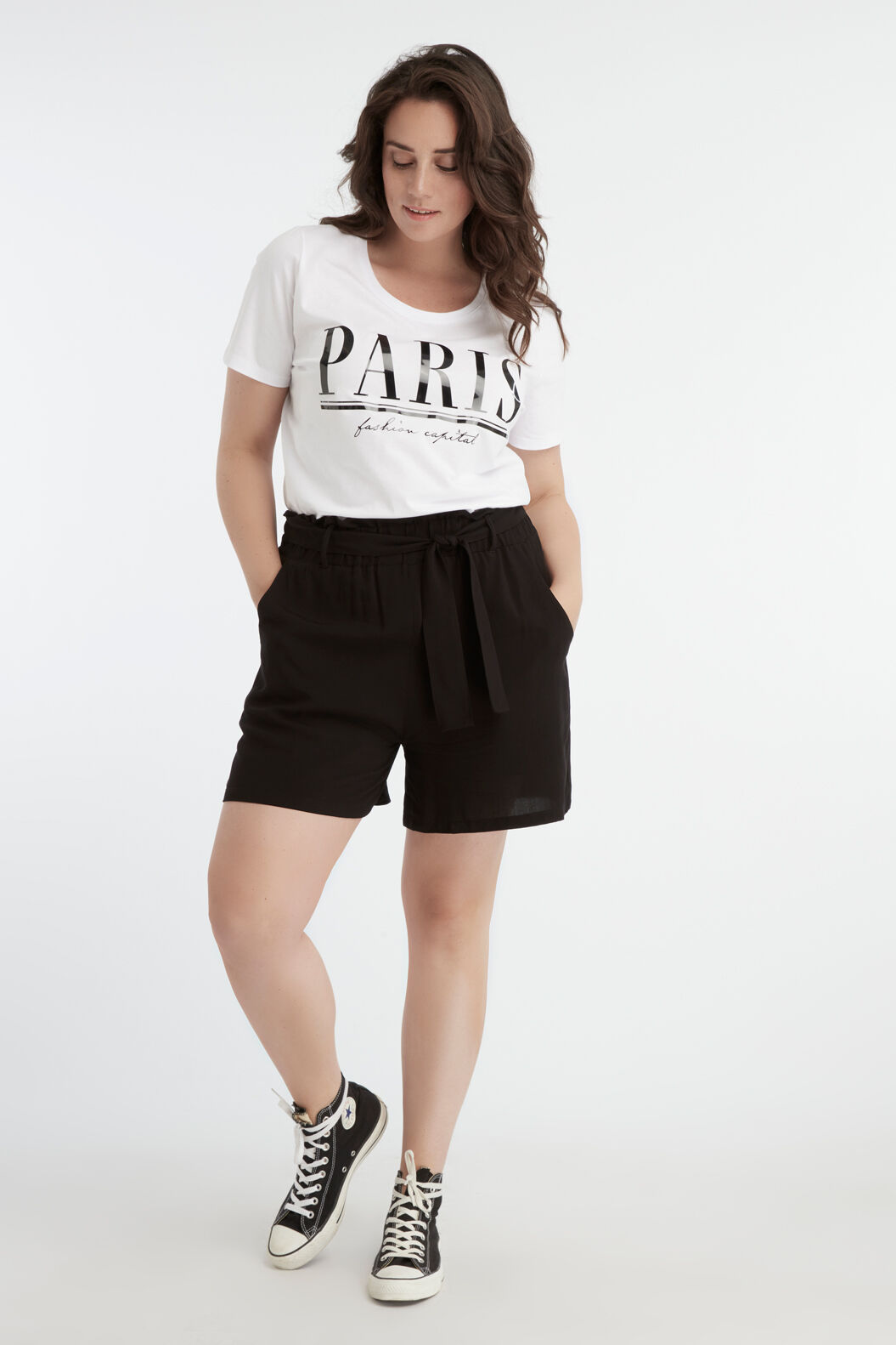 Viskose-Shorts mit G&uuml;rtel image number 6