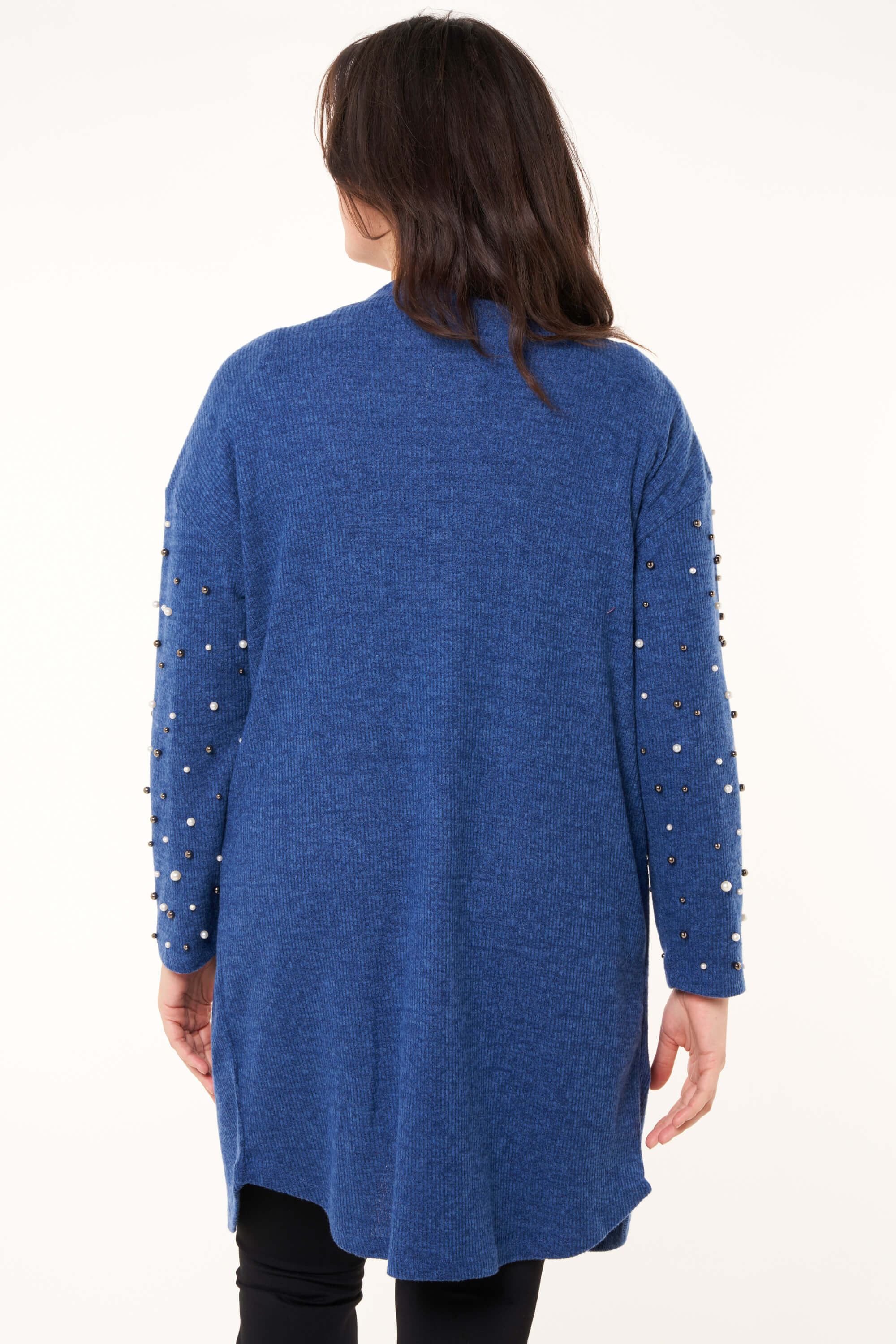Offener Cardigan mit Perlen image number 3