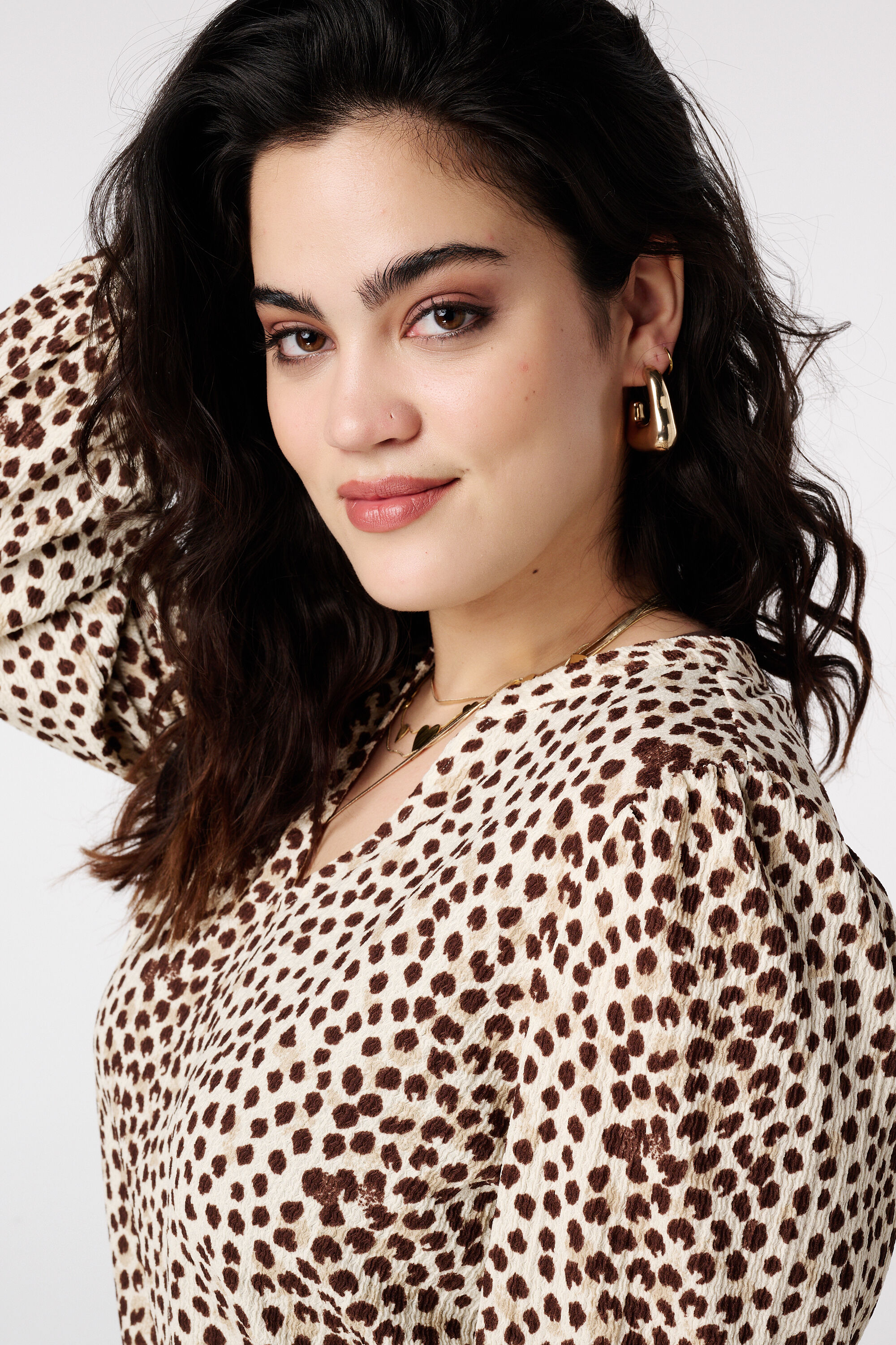 Top mit elegantem Print image number 4