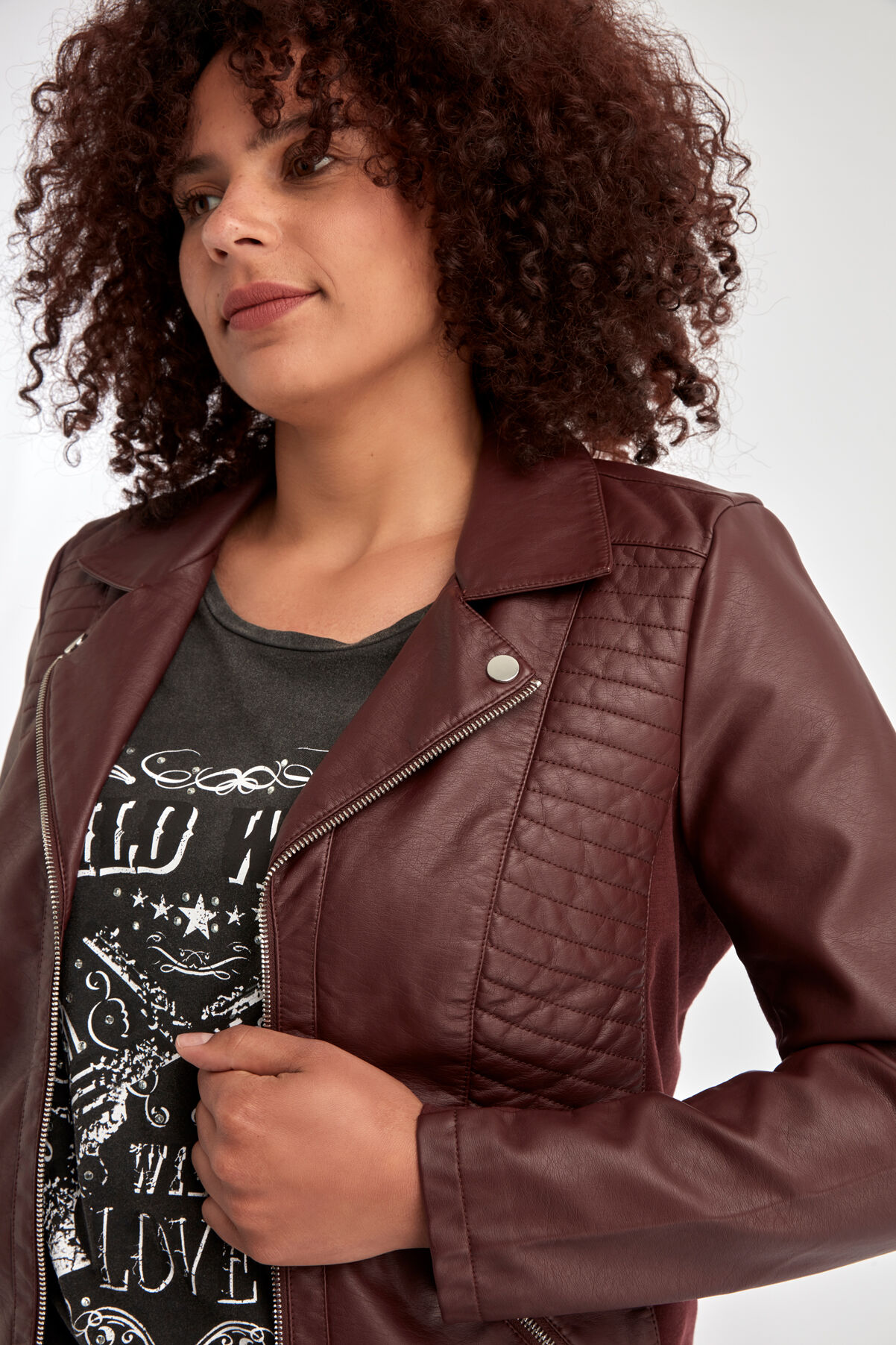 PU-Kunstlederjacke image number 4