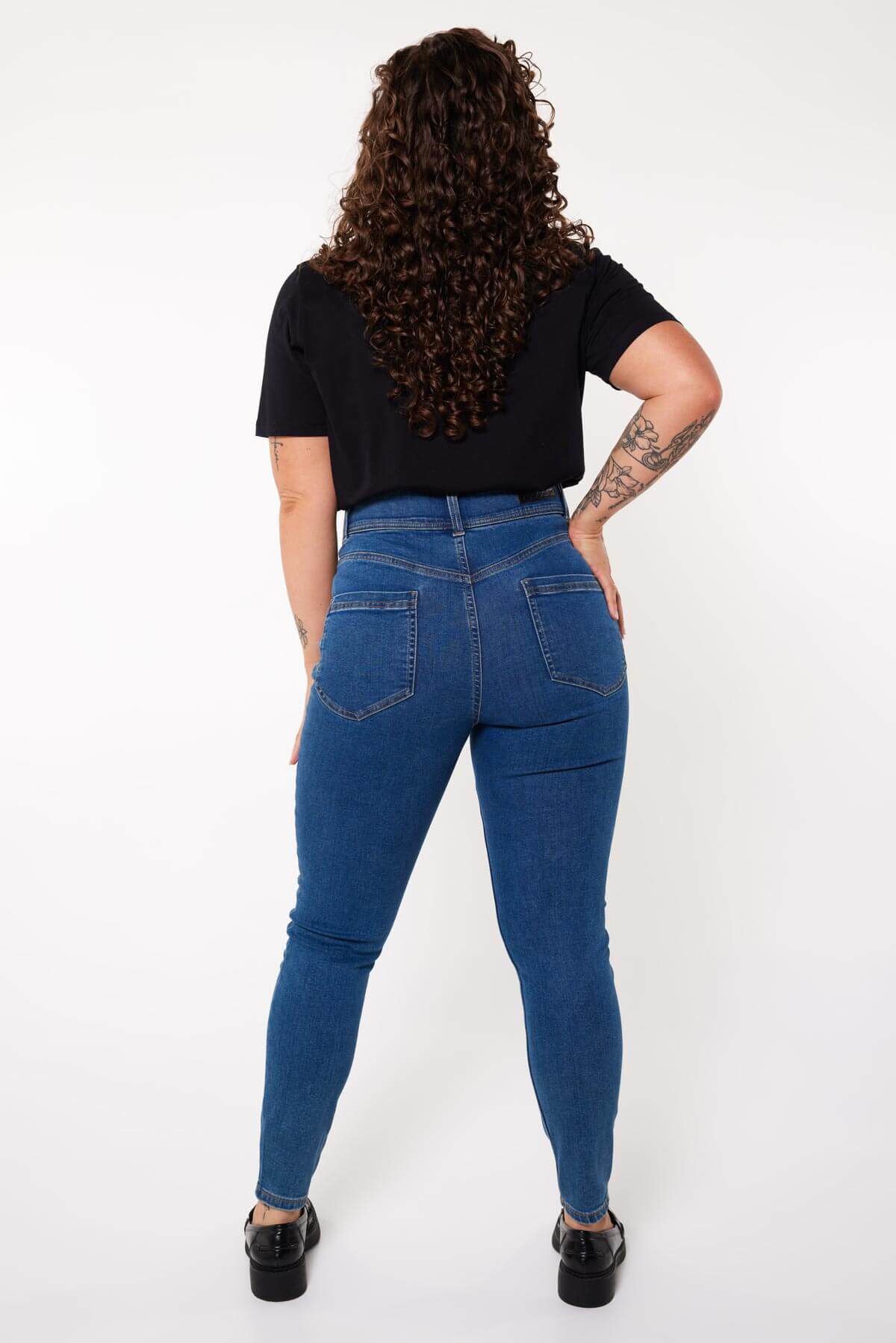 Modellierende Skinny-Leg-Jeans SCULPTS image number 4