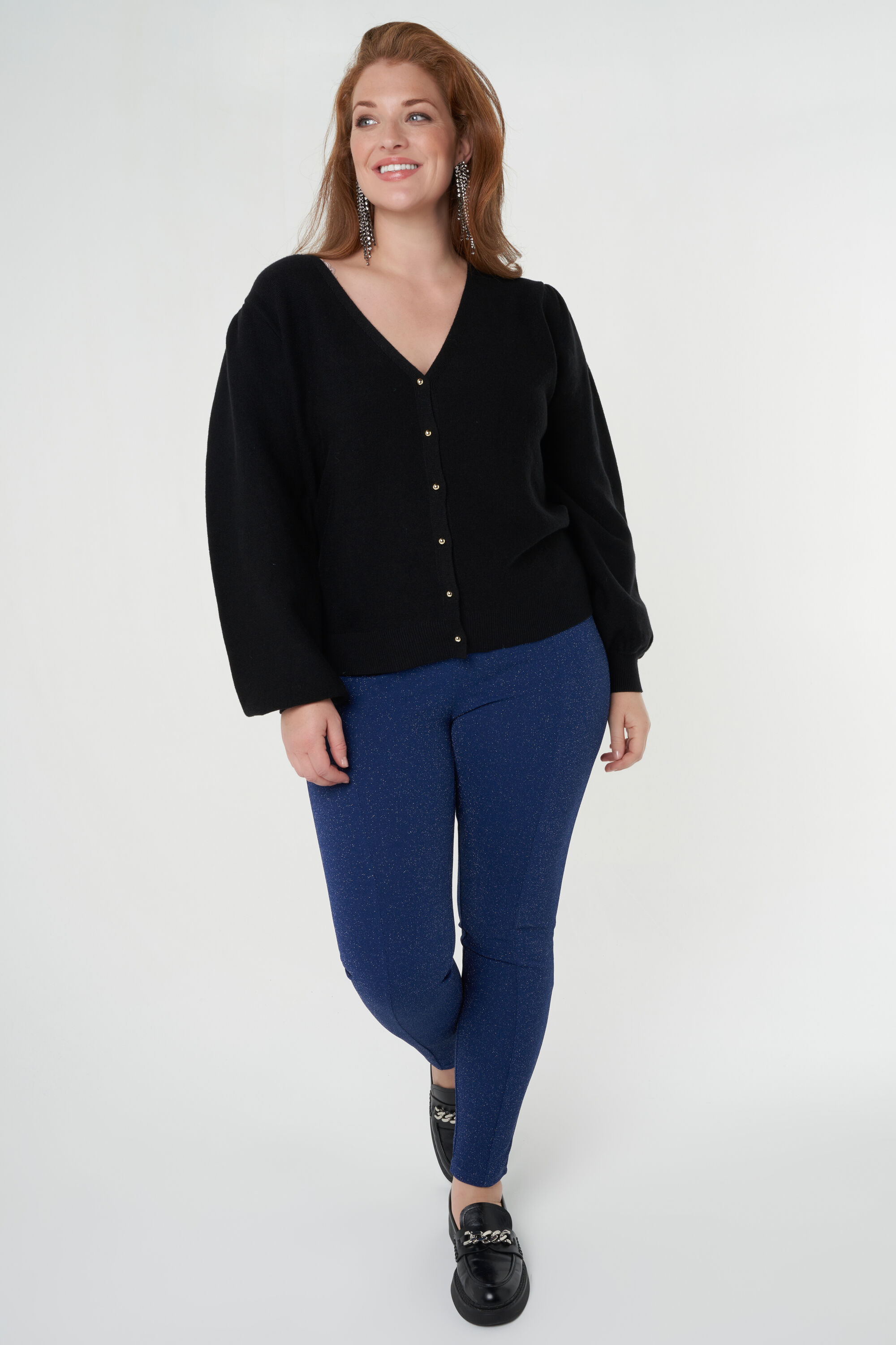 Feinstrick-Cardigan mit Kn&ouml;pfen image number 4