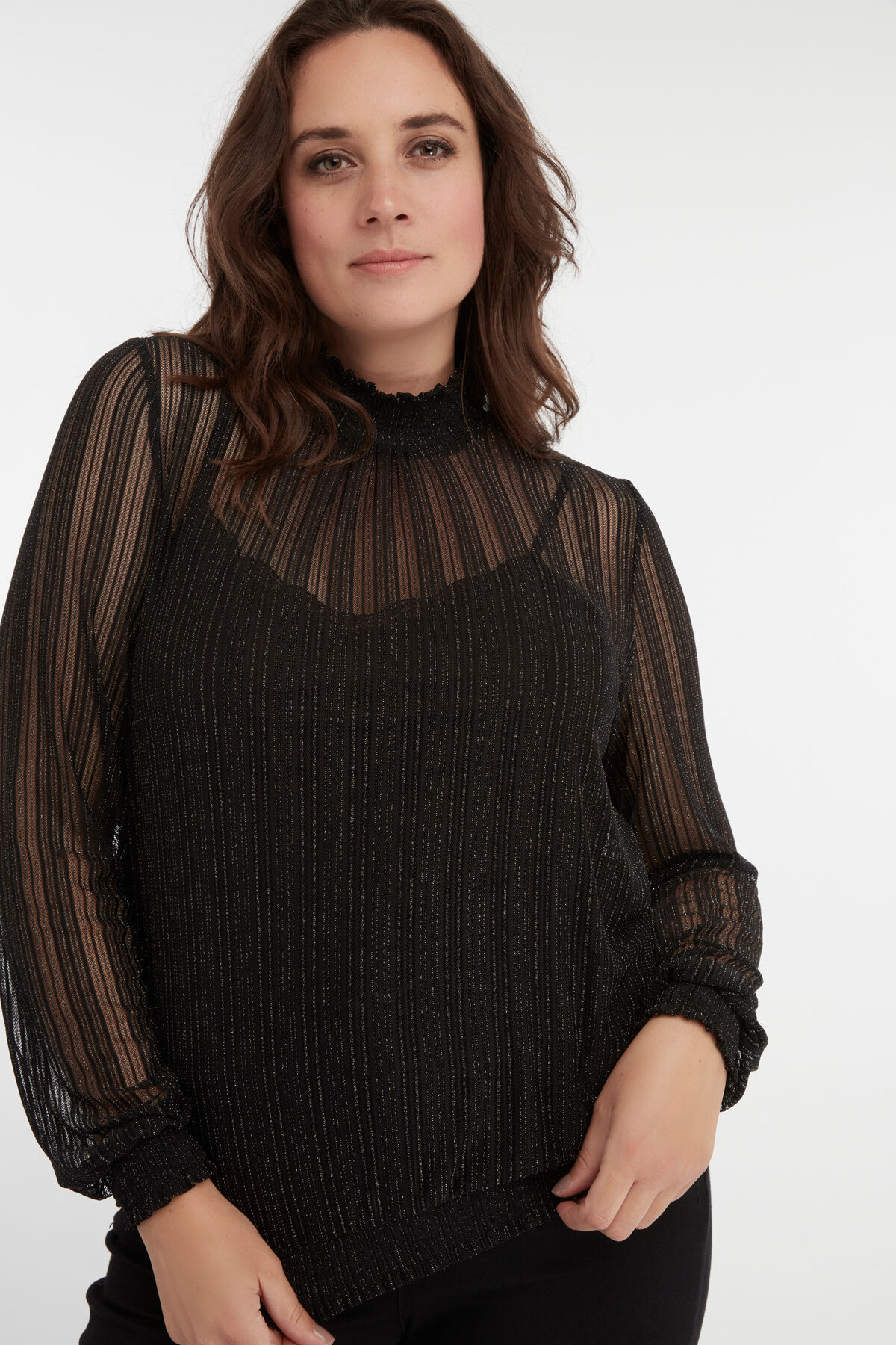 Top mit Stehkragen image number 4