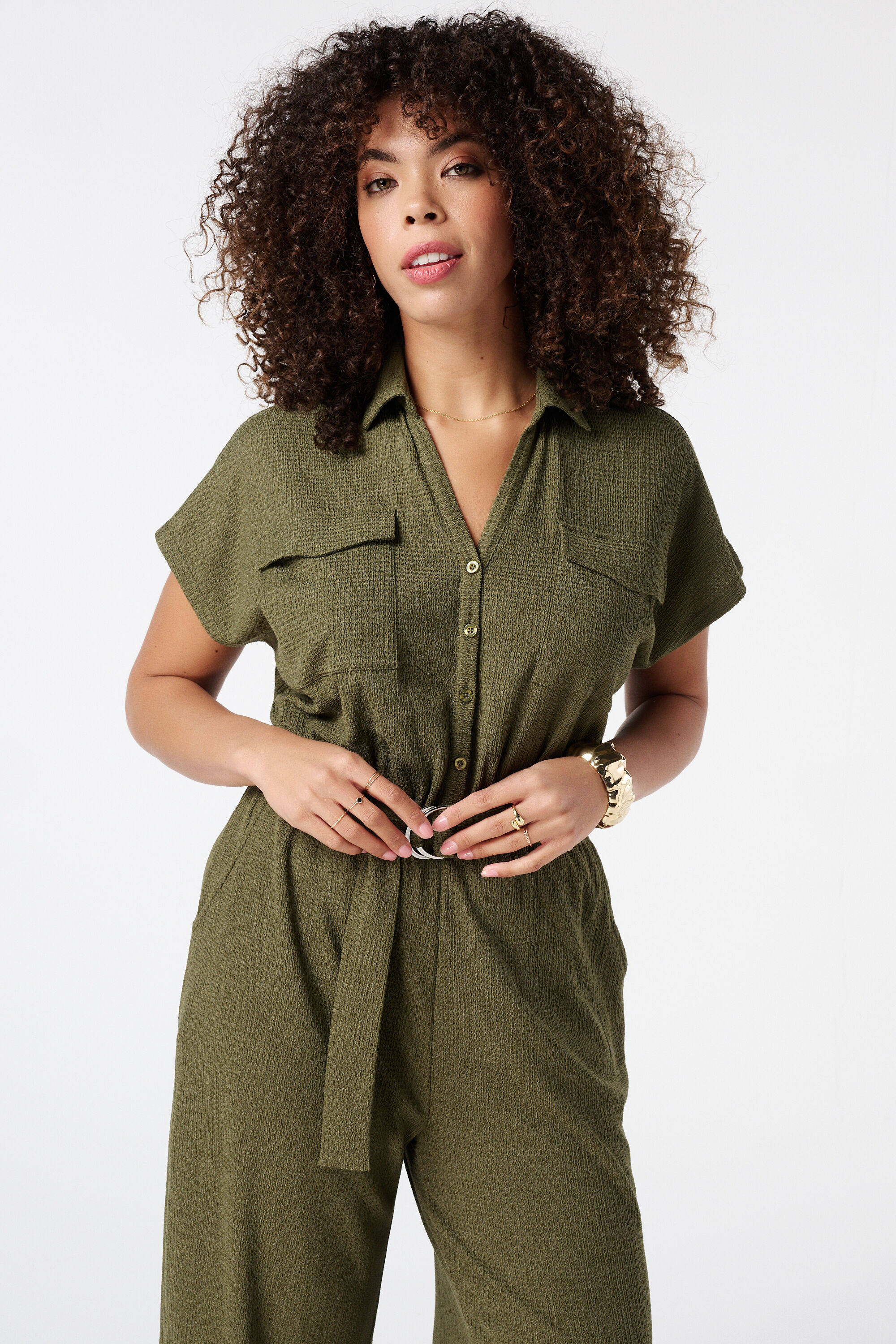 Jumpsuit mit V-Ausschnitt image number 5