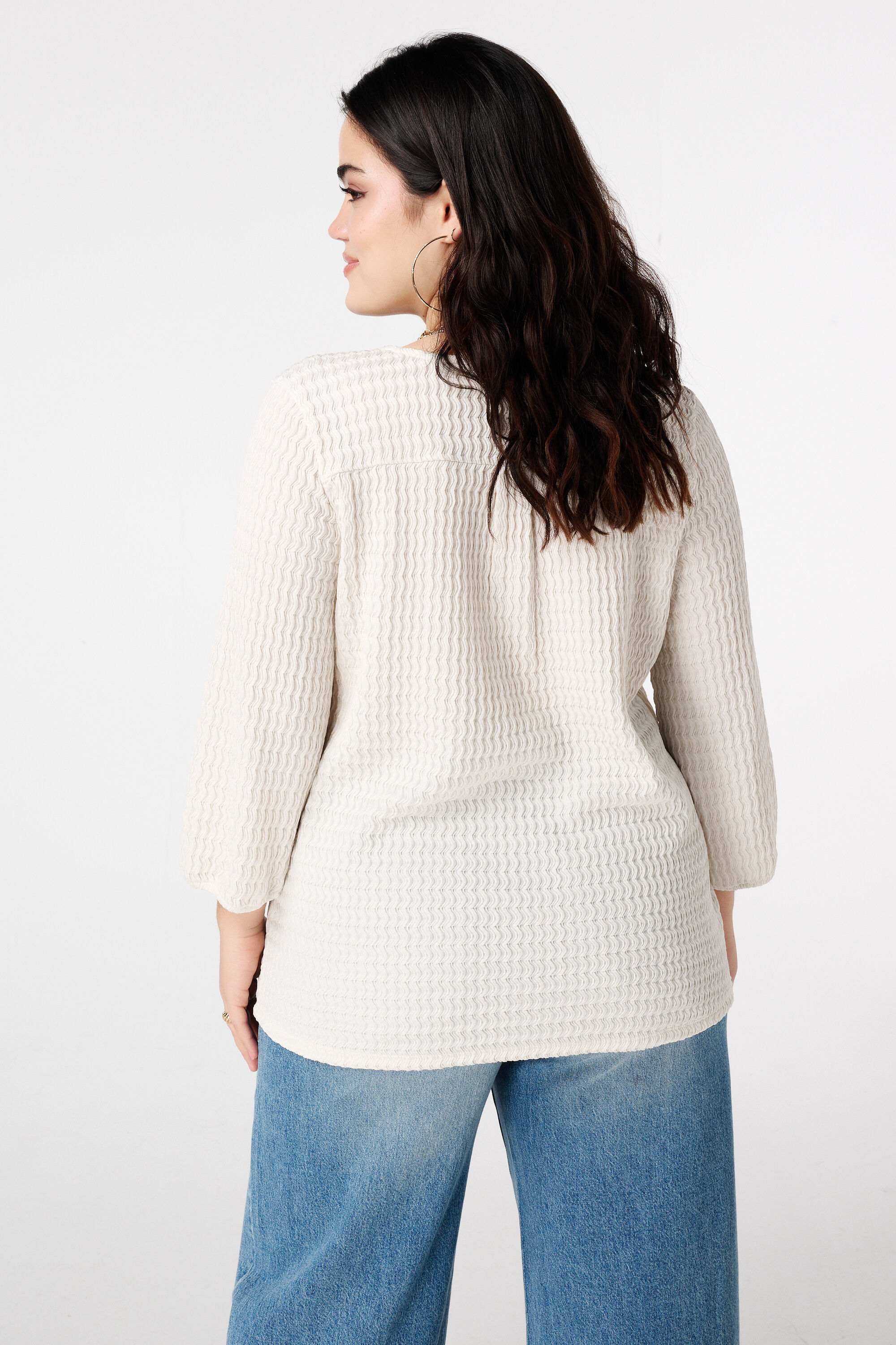 Jersey-Top mit Struktur image number 3