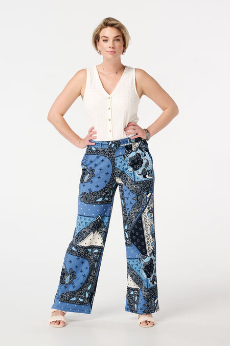 Hose mit Print und Gürtel  Hose mit Print und Gürtel
