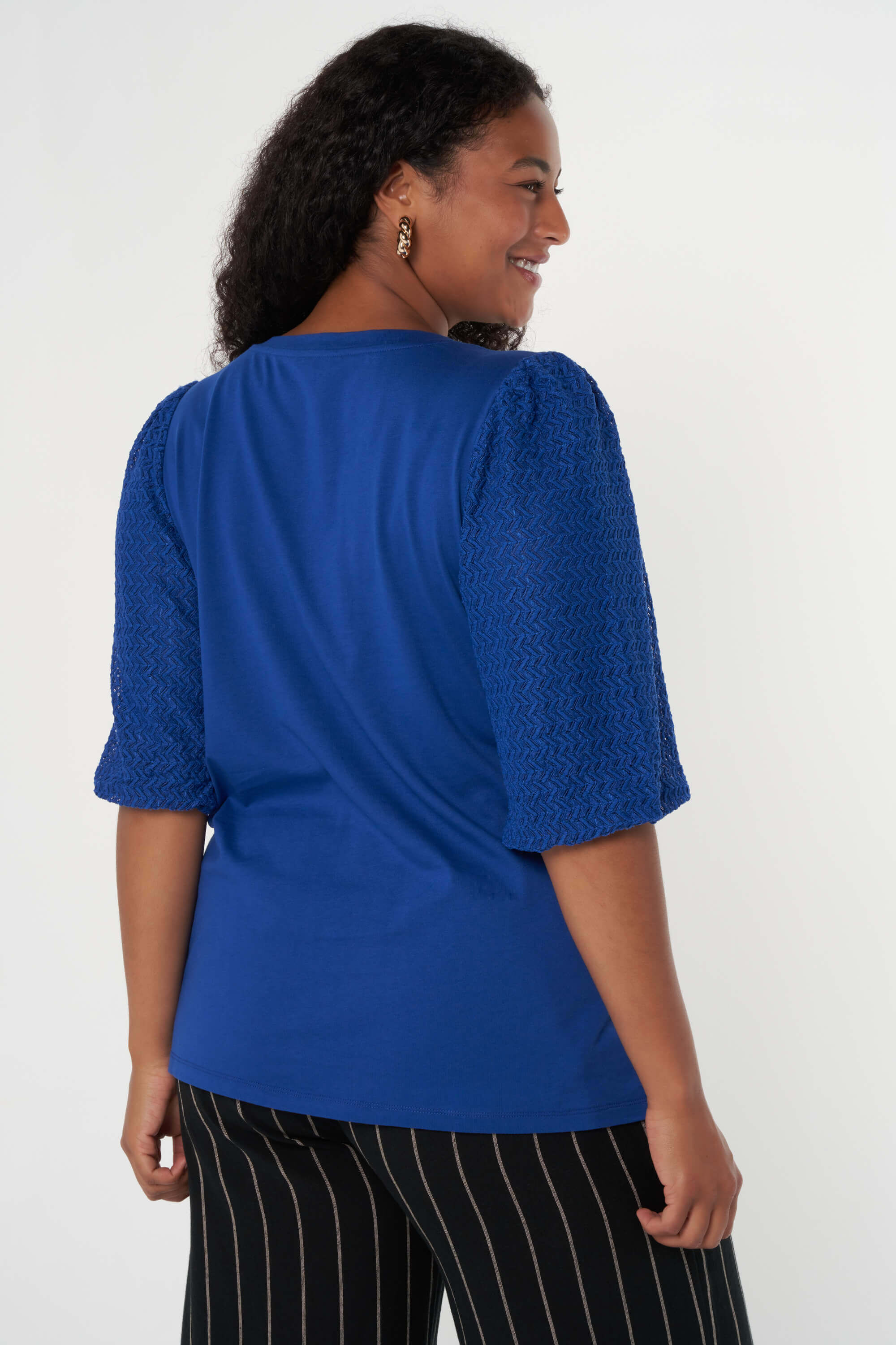 Top mit strukturierten &Auml;rmeln image number 3