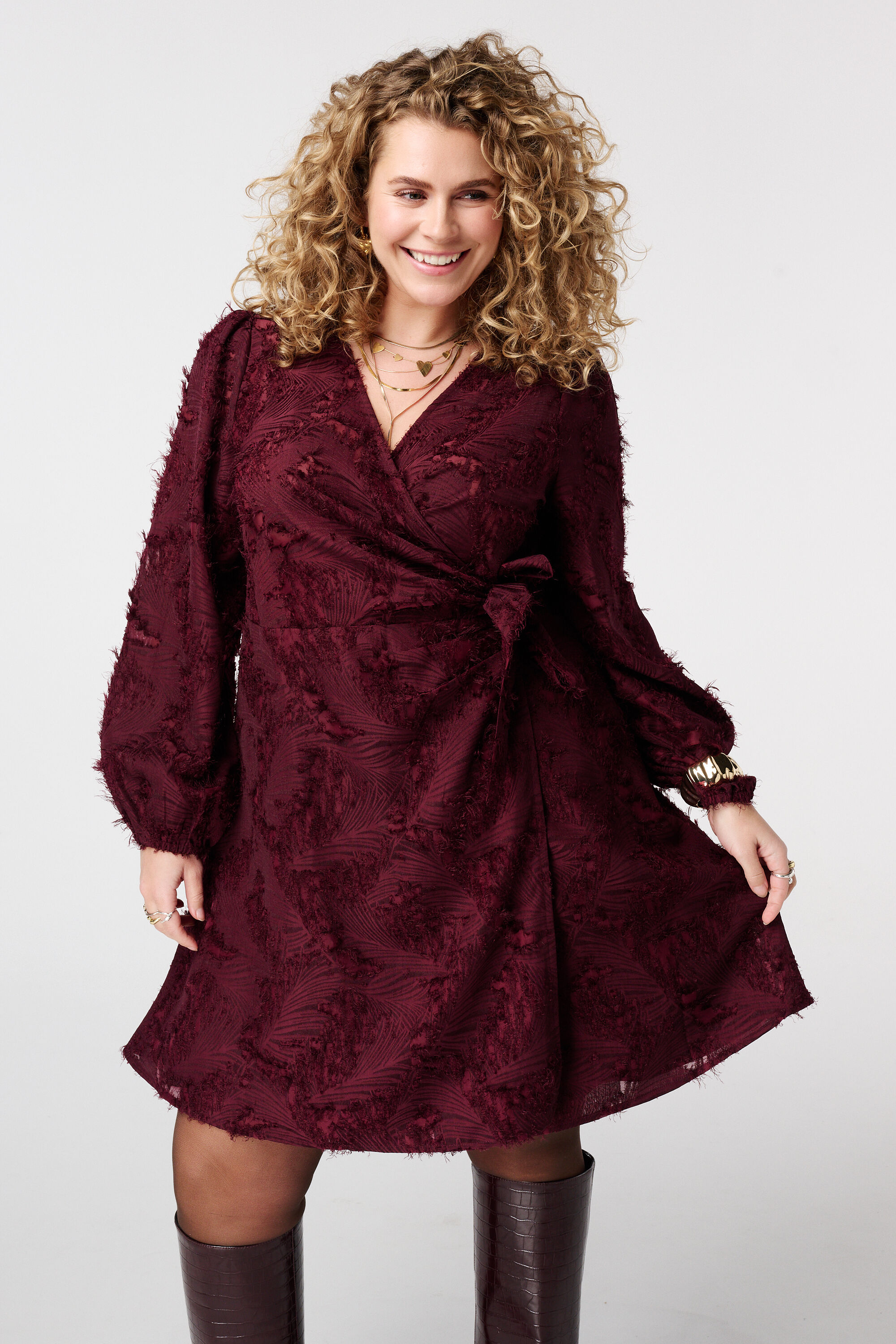 Kleid mit Wickeloptik image number 5