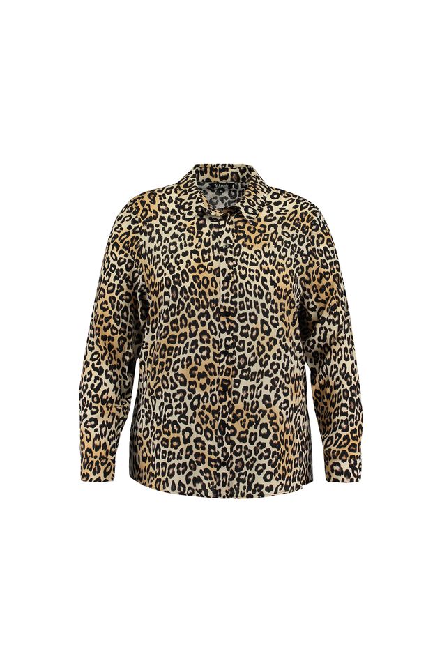 Bluse mit Leopardenmotiv image number 1