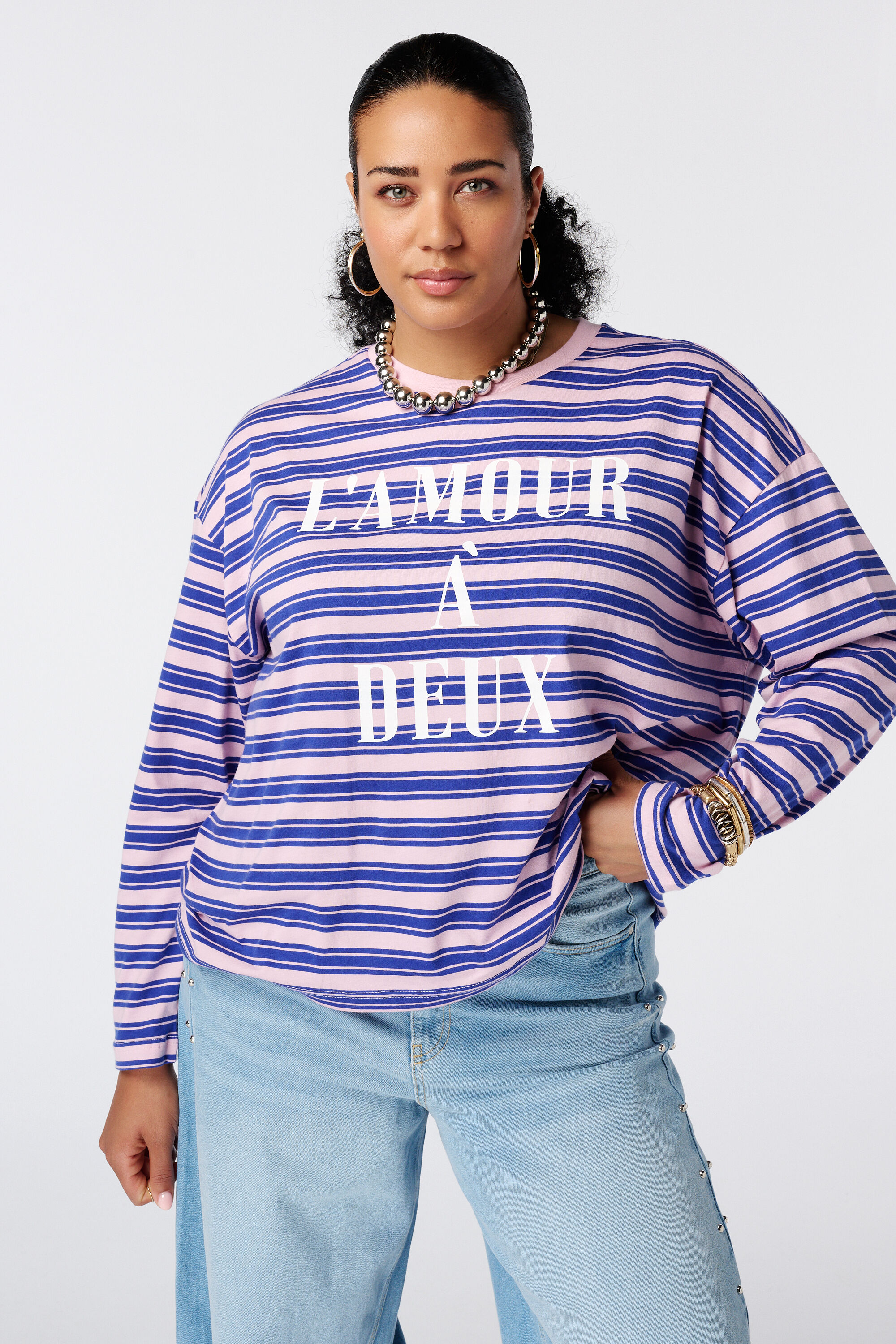 Gestreiftes Langarmshirt image number 0