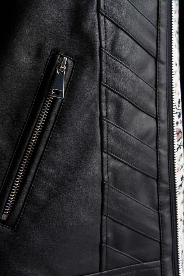Kunstleder-Bikerjacke image number 4