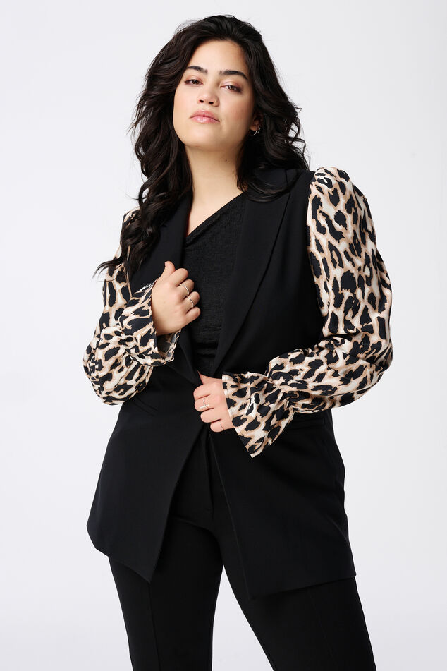 Blazer mit Leopard-Print  image number 0