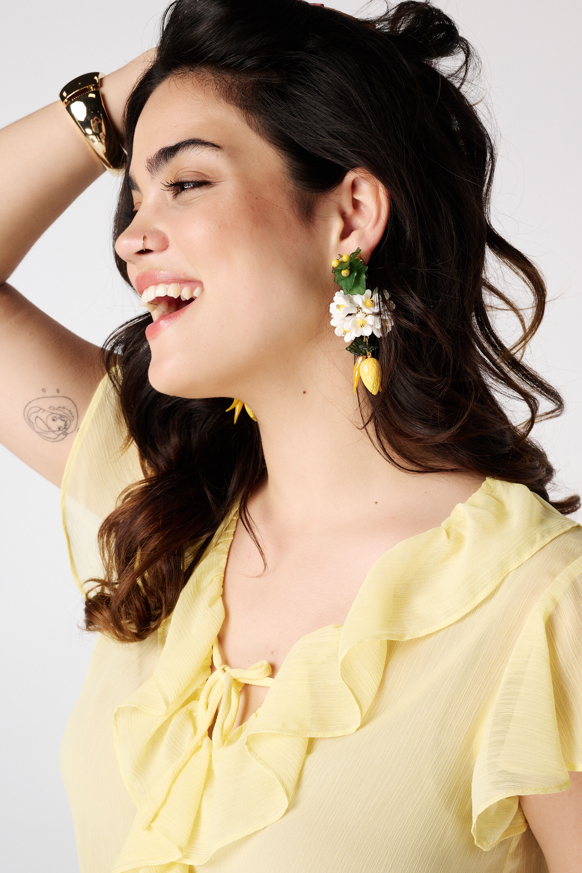 Bluse mit Volants image number 4