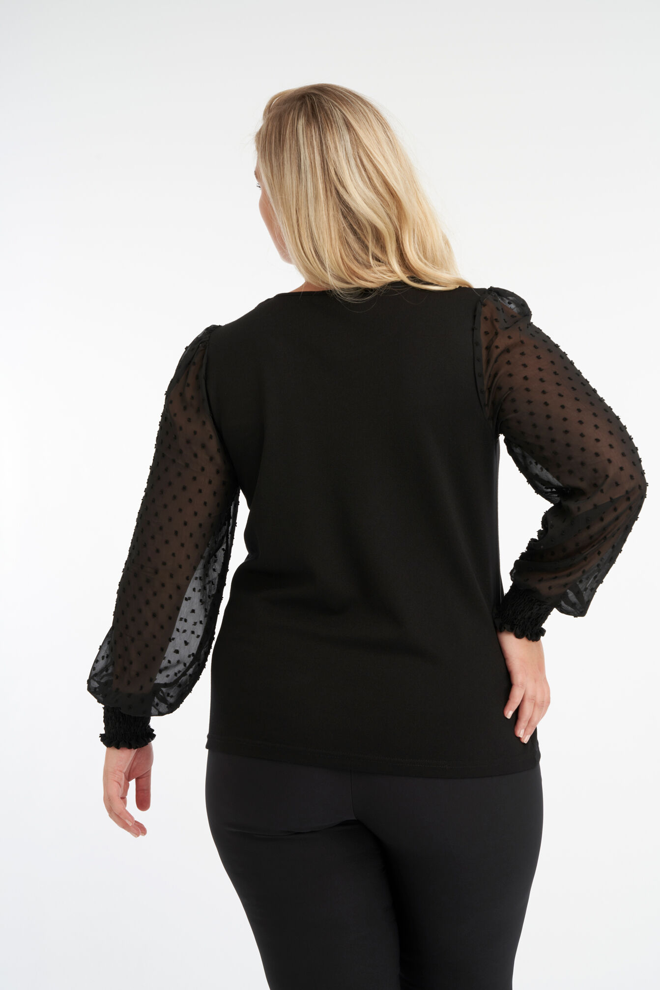 Top mit durchsichtigen &Auml;rmeln image number 3