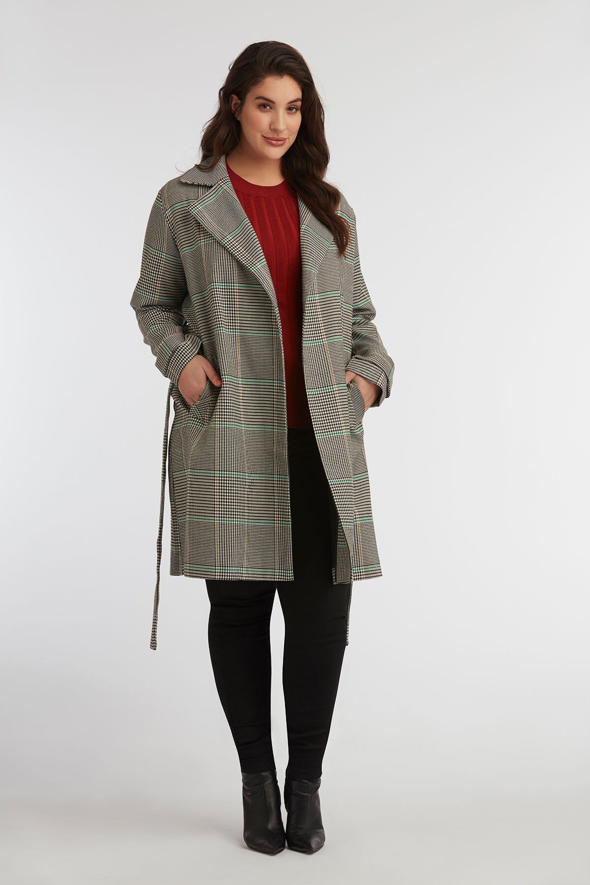 Trenchcoat mit Karo-Muster image number 4