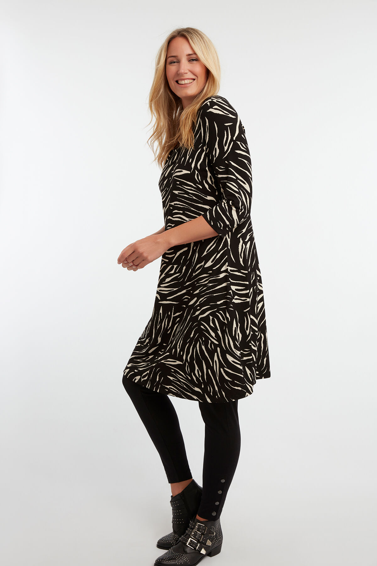 Tunika-Kleid mit Print image number 3