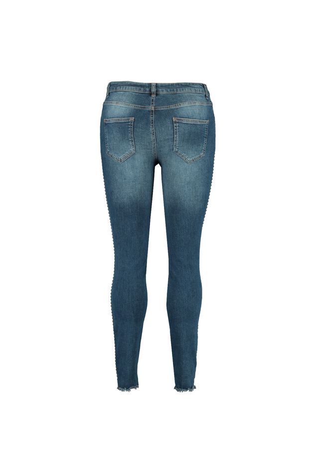 Skinny-Leg Jeans mit Ziernieten image number 2