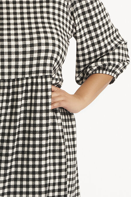 Langes weites Kleid mit Print  image number 5