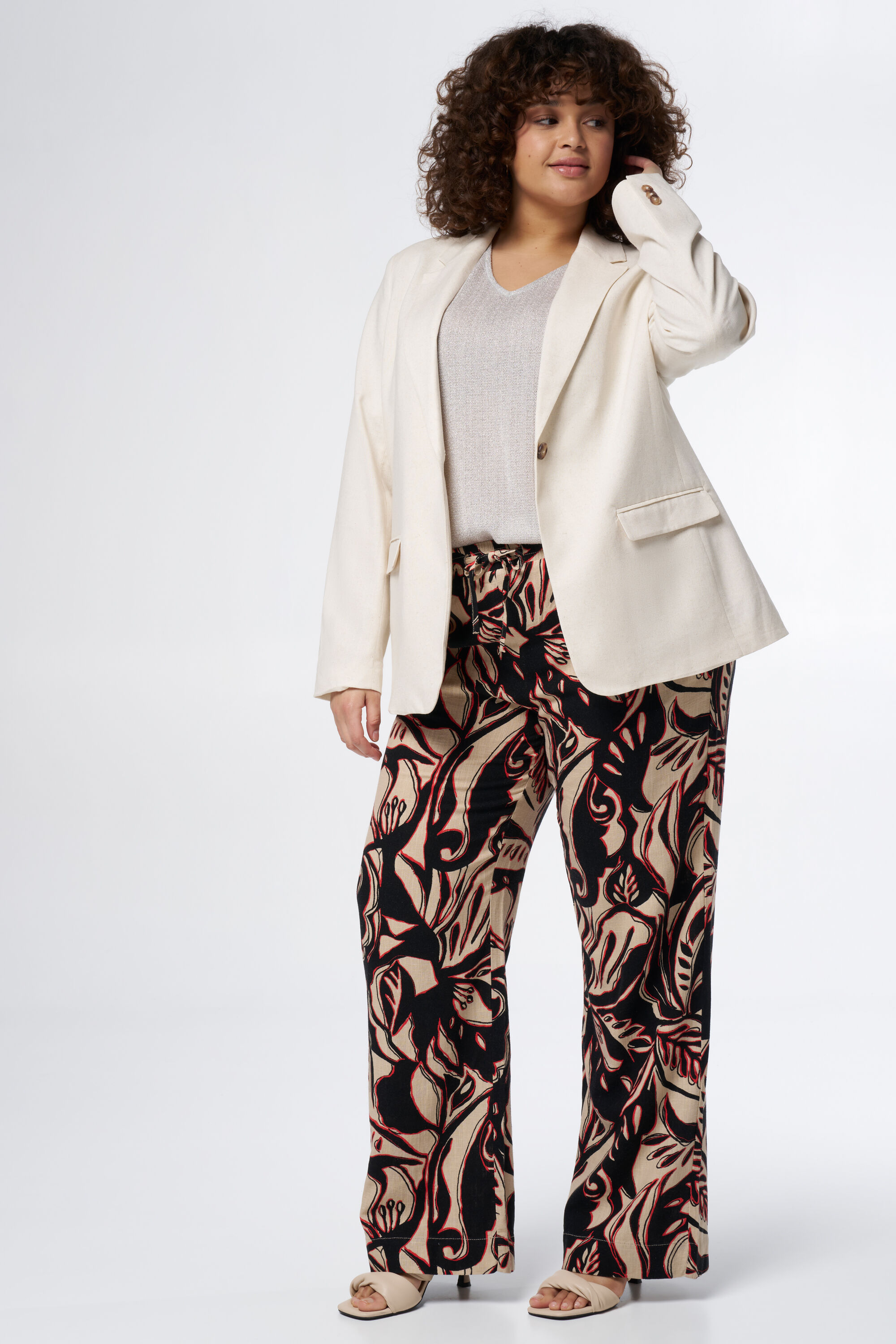 Gerade geschnittener Leinenblazer  image number 6