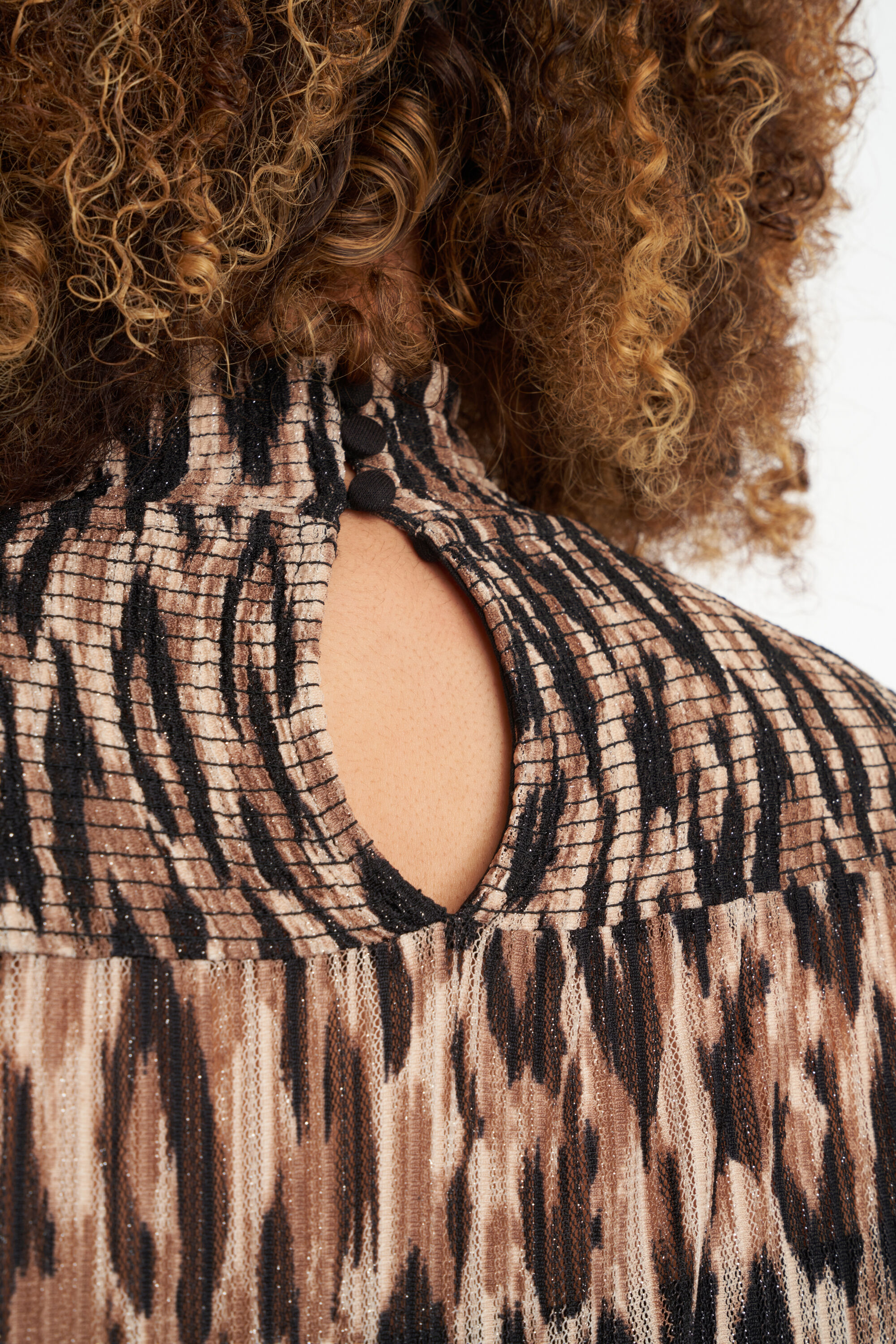 Halb durchsichtiges Top mit Print image number 5