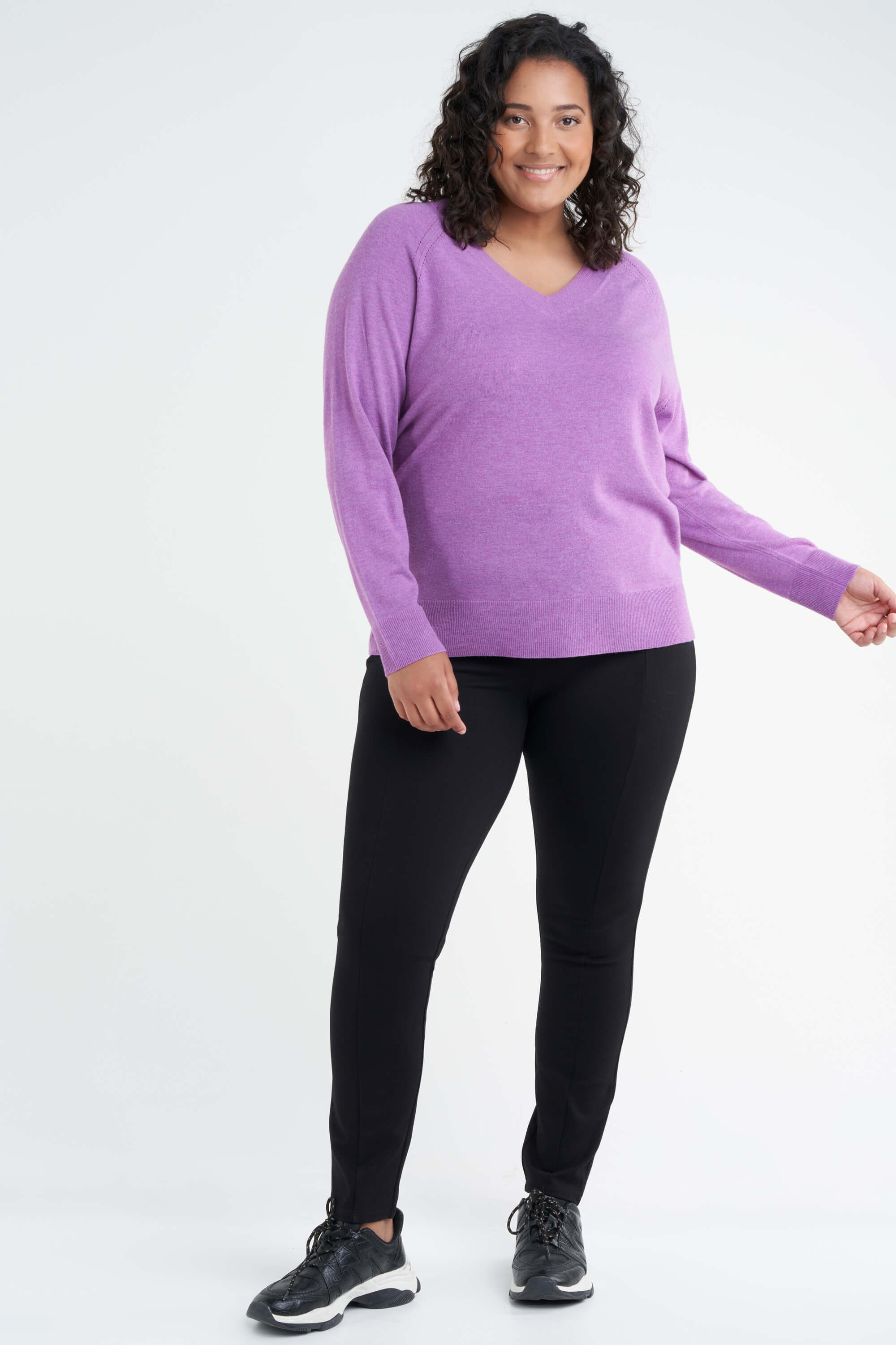 Treggings mit Rei&szlig;verschluss-Imitation image number 3