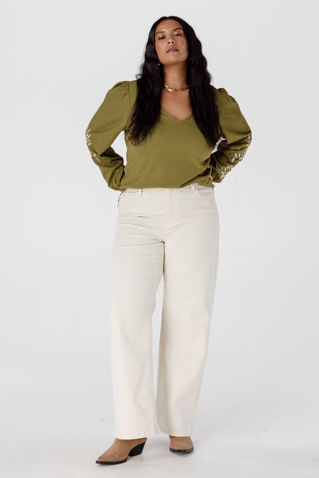 Oberteil mit Stickerei image number 6