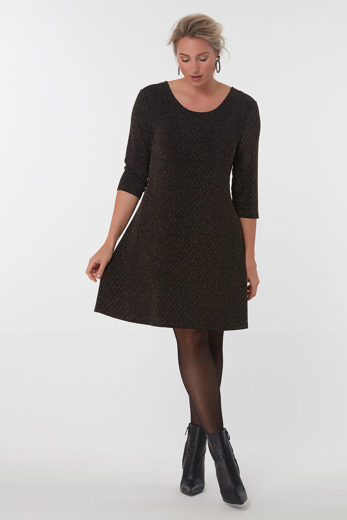 Kleid mit A-Linie gekreuzten Riemen image number 4