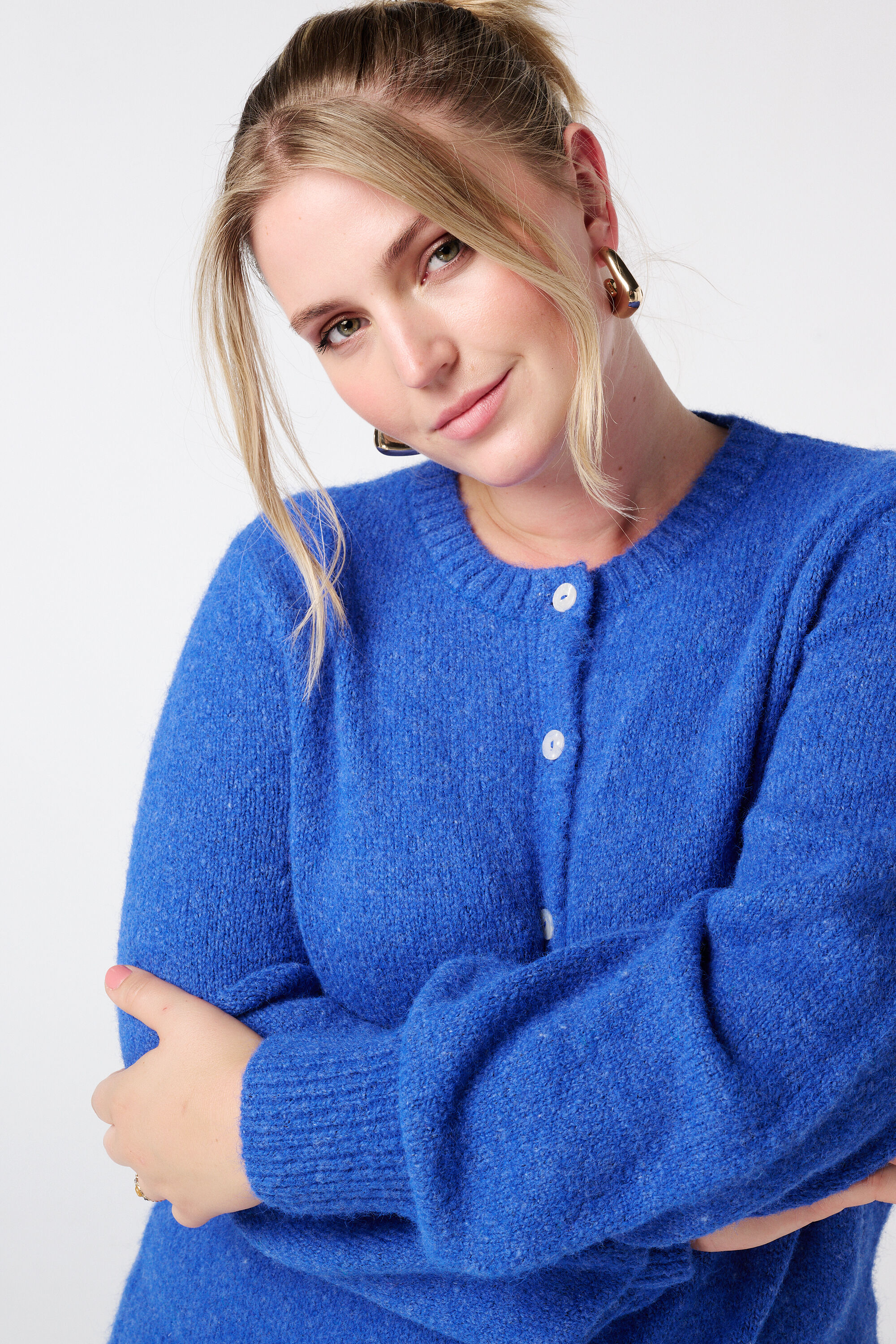 Feinstrick-Cardigan mit Knopfverschluss image number 4