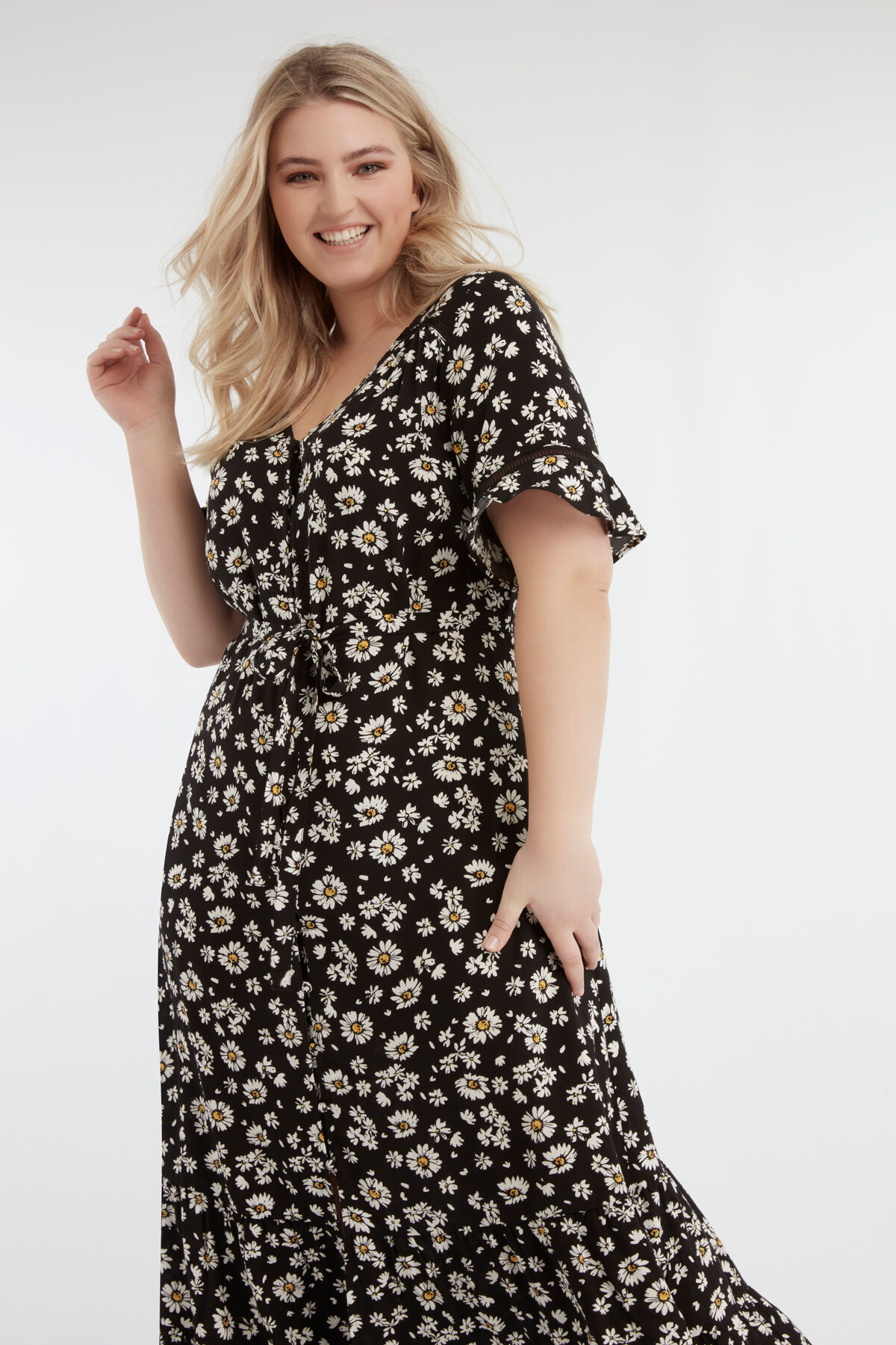 Maxi-Kleid mit floralem Print image number 4