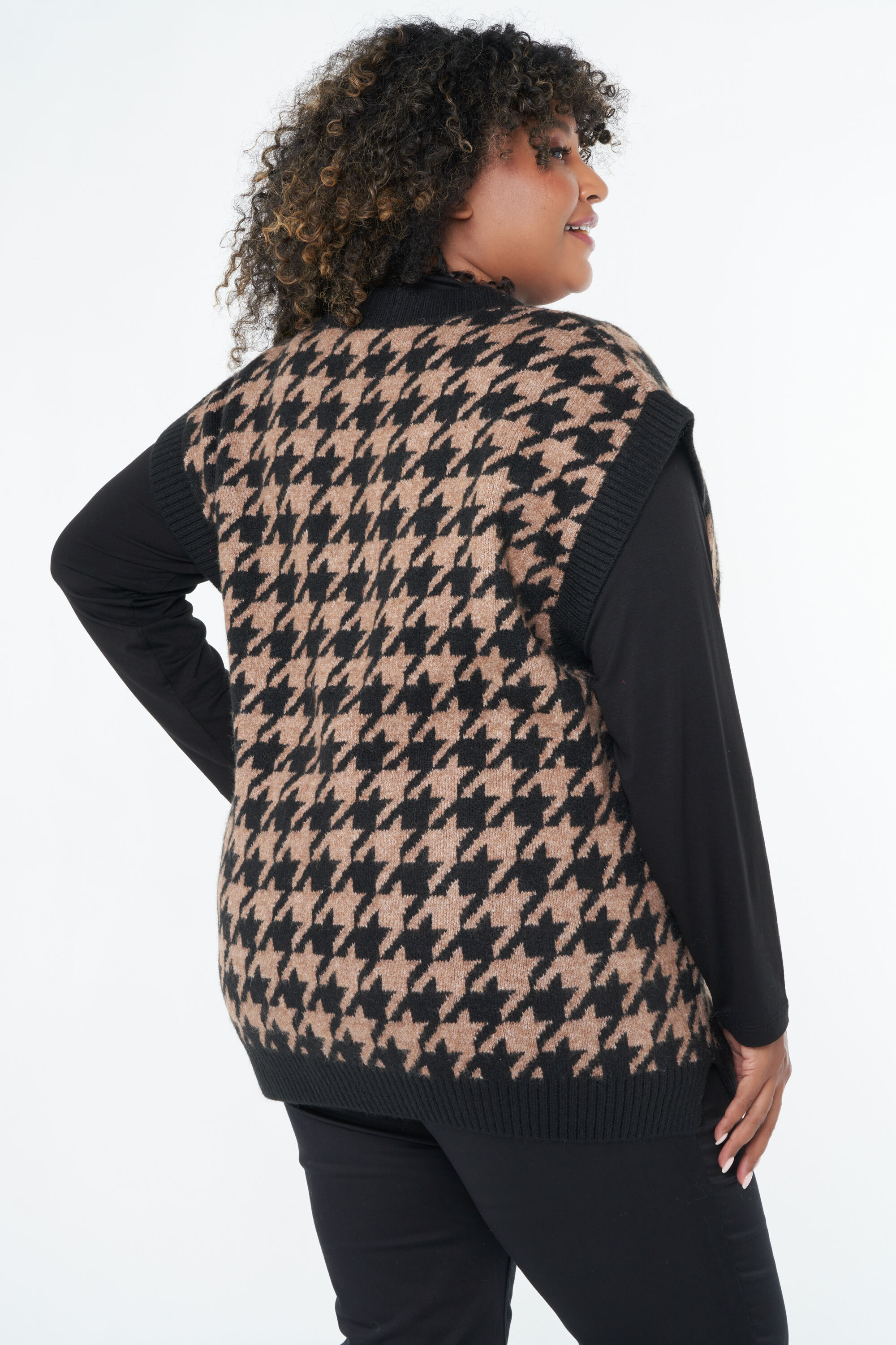 Gestrickter Spenzer mit V-Ausschnitt image number 3