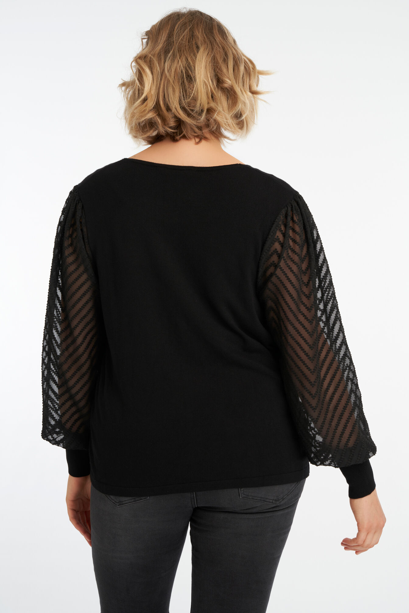 Sweatshirt mit bauschigen &Auml;rmeln image number 3