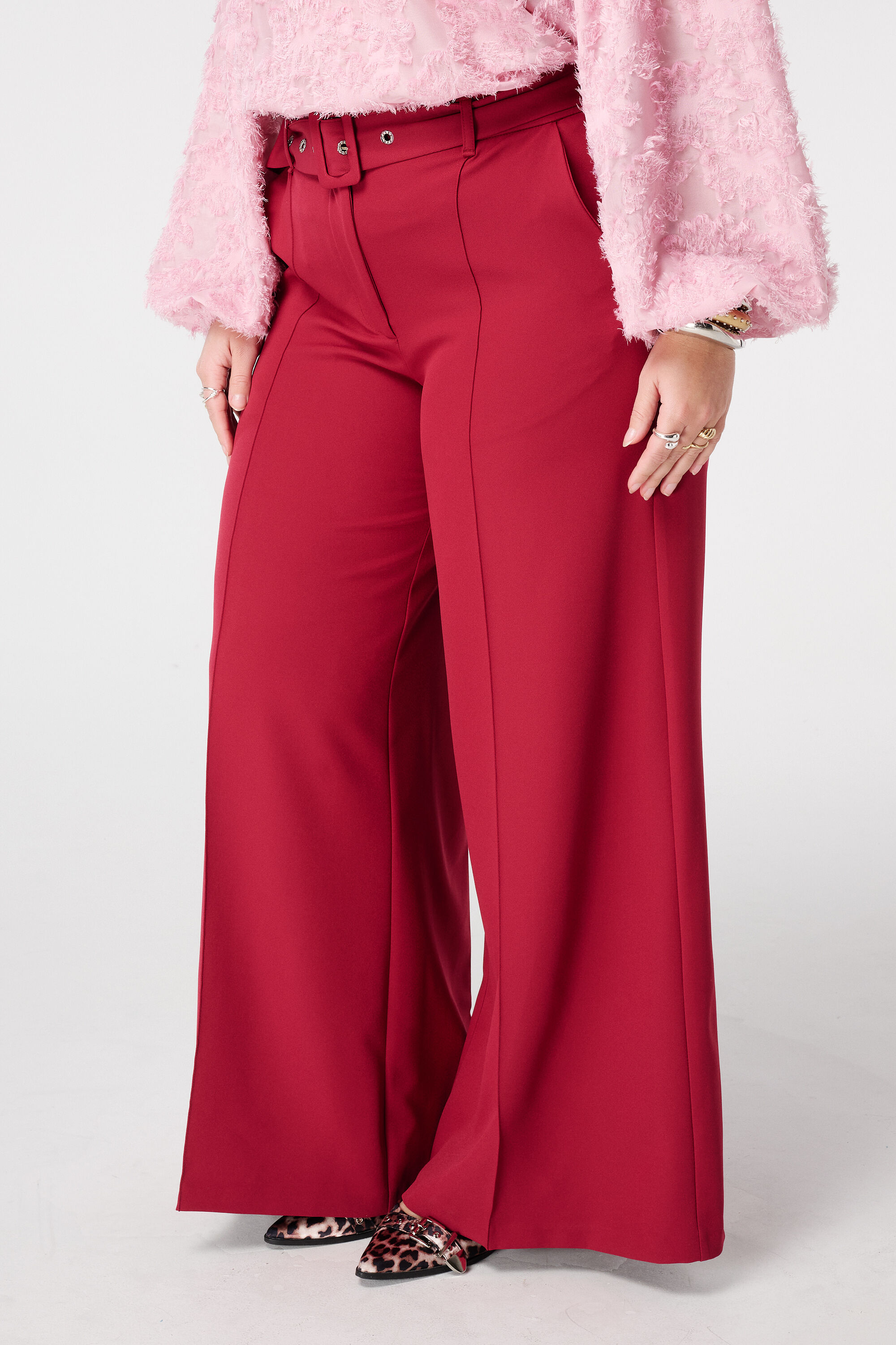 Weite Hose mit G&uuml;rtel image number 5