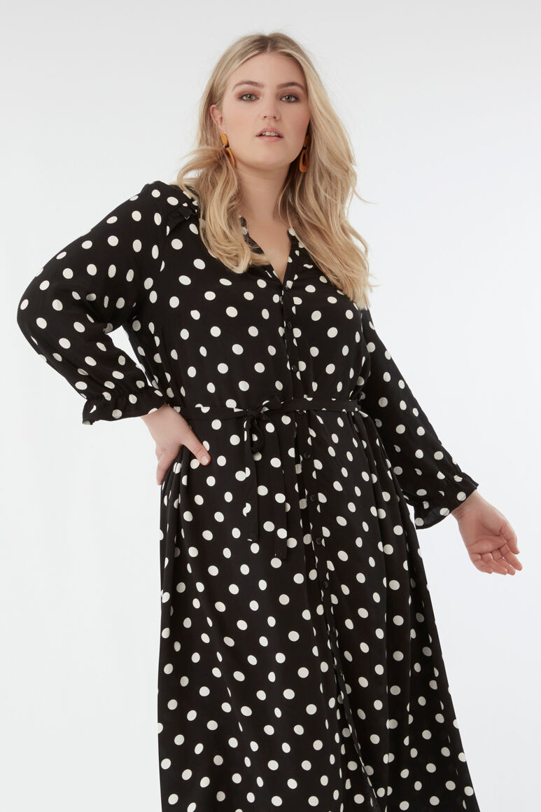 Kleid mit gro&szlig;em Punktmuster image number 5