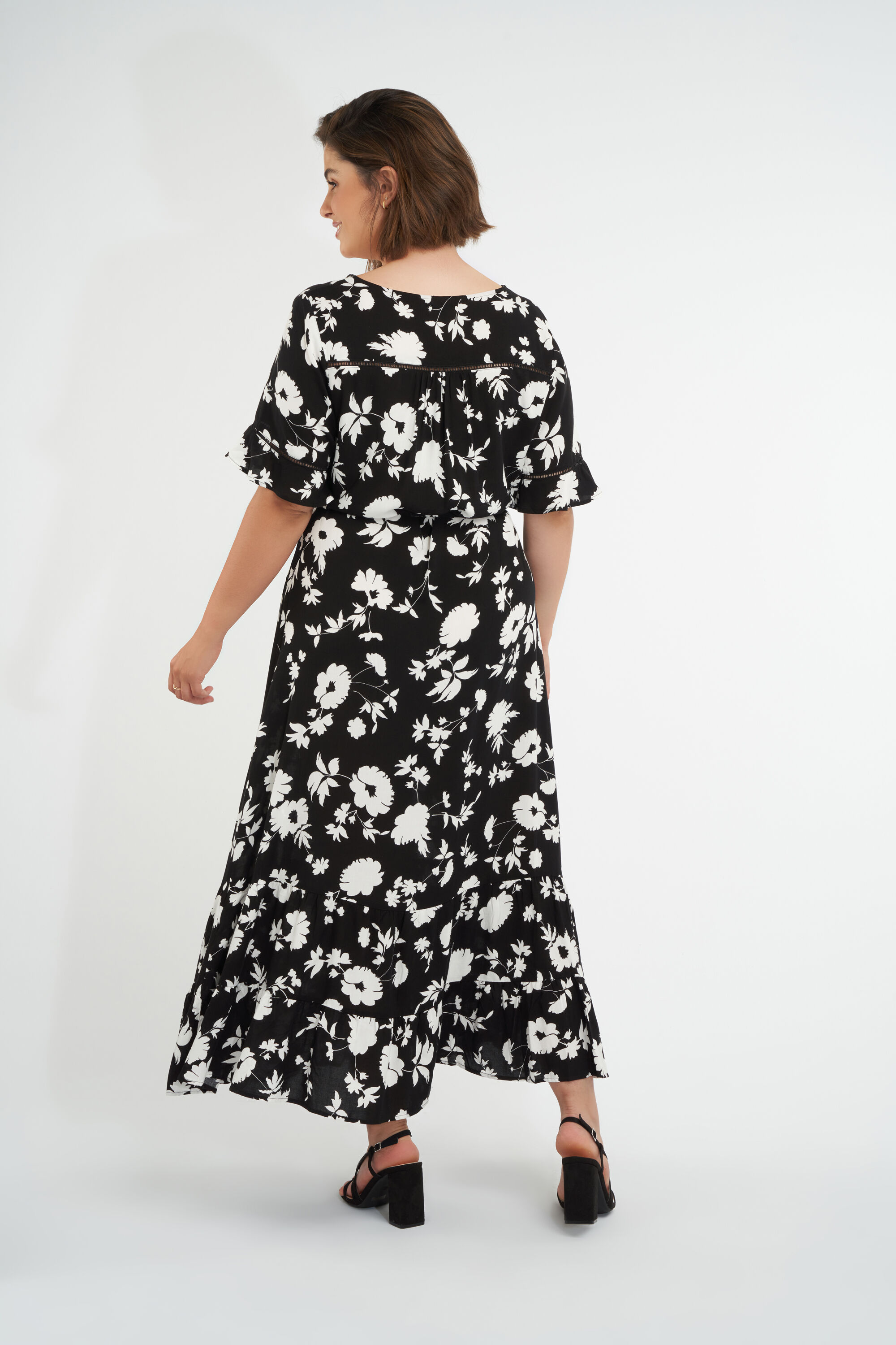 Langes Kleid mit Print image number 4