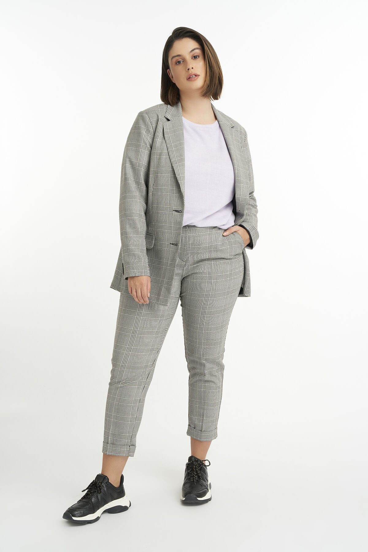 Blazer mit Karo-Print image number 5