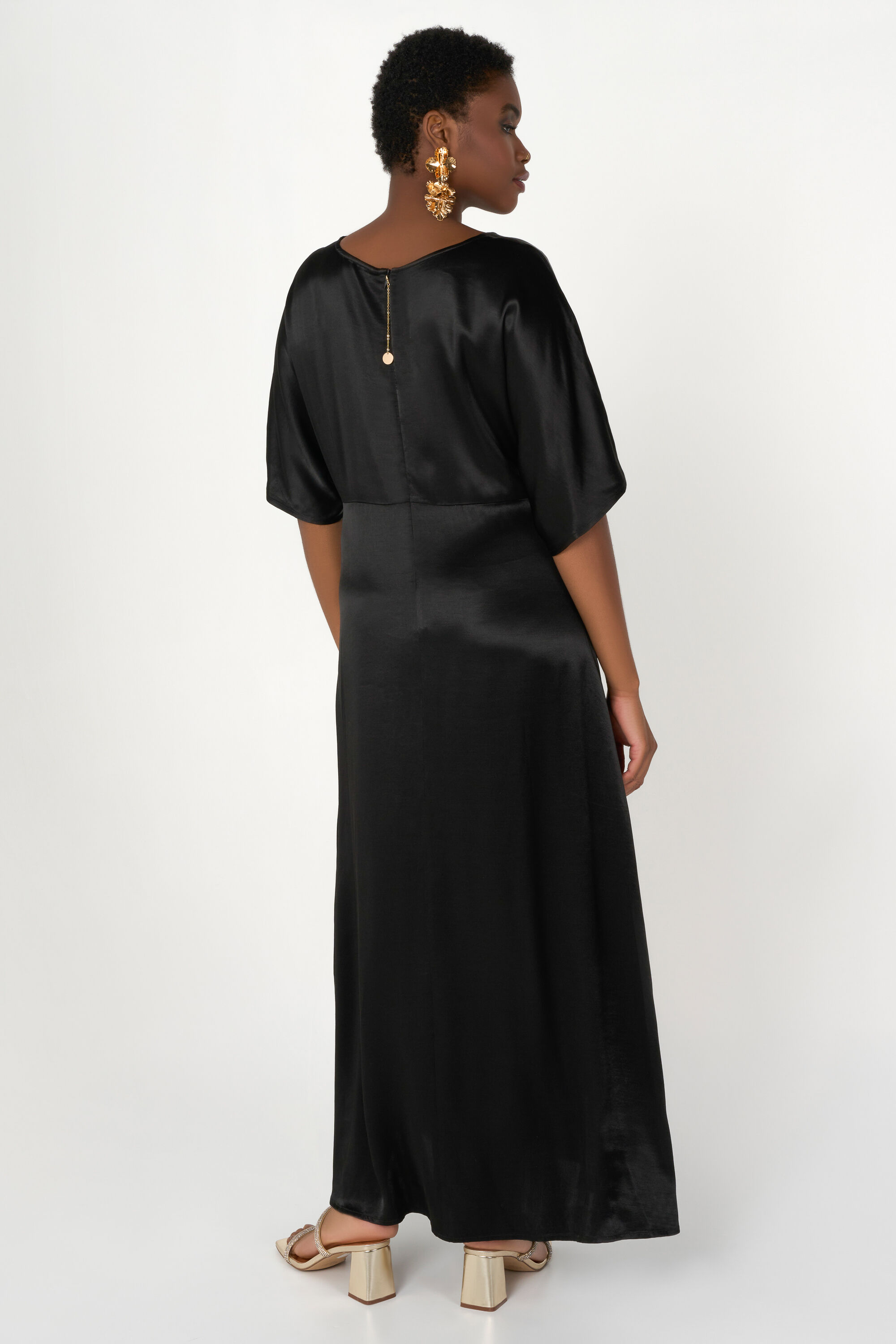 Maxikleid aus Satin  image number 3